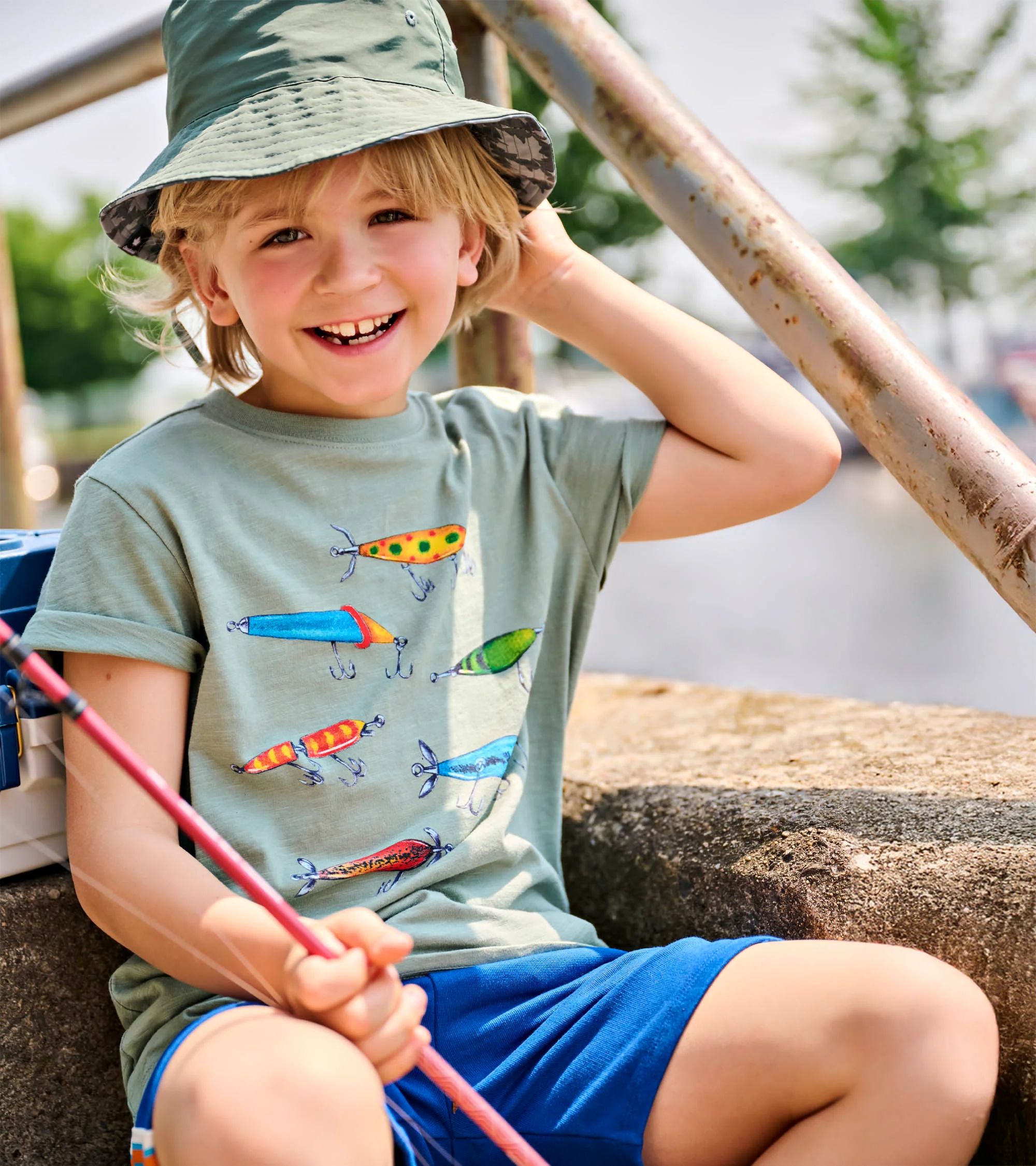 Boys Fishing Lures Graphic Tee - Image 3