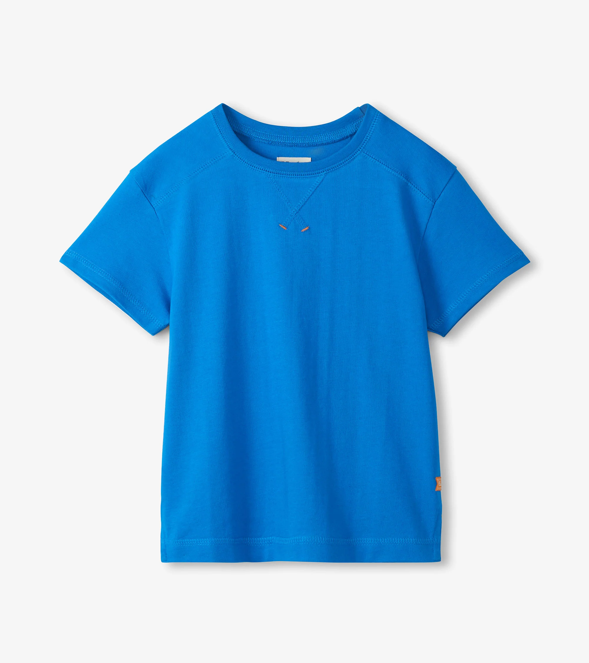 Boys French Blue Drop Shoulder T-Shirt