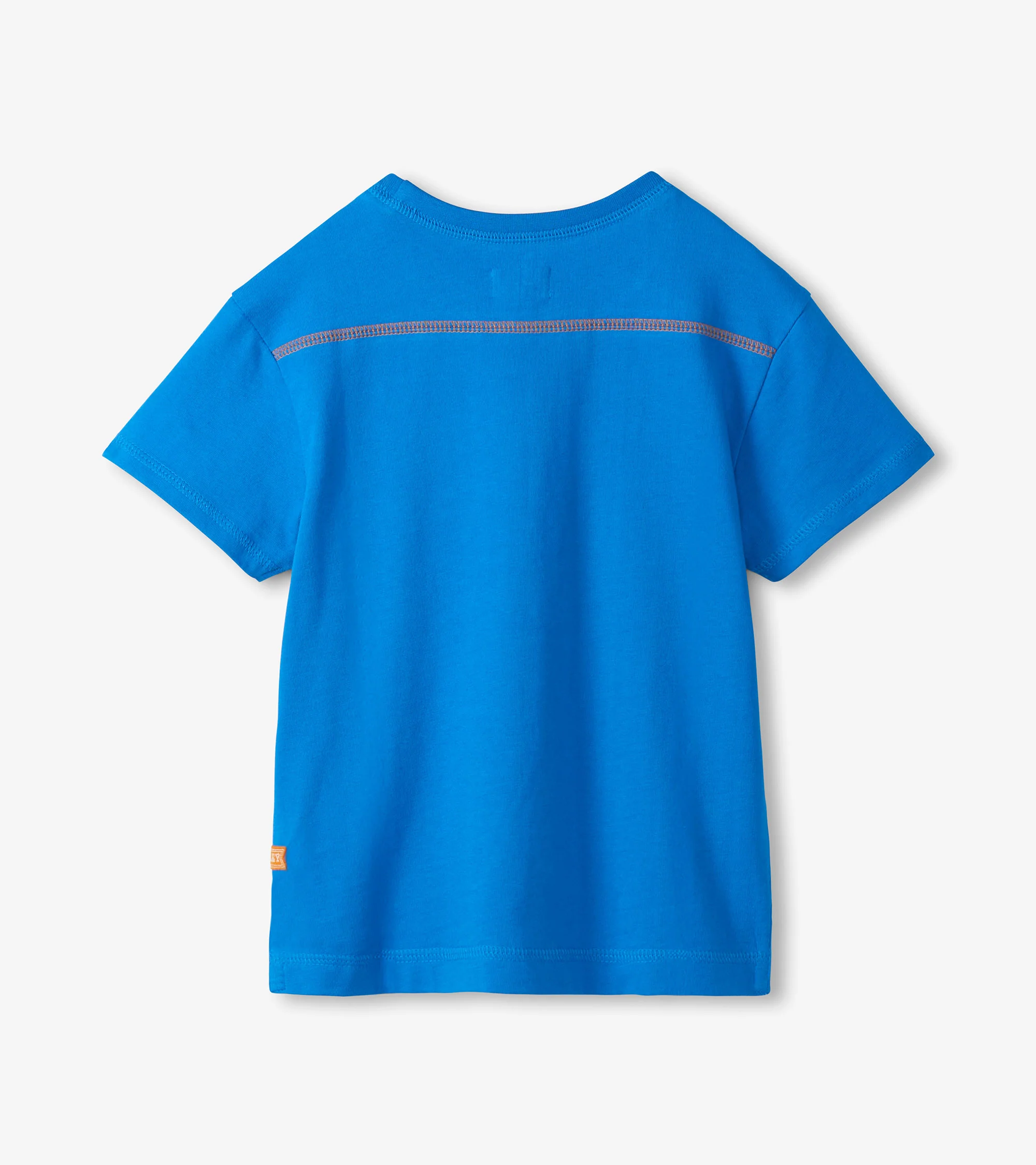 Boys French Blue Drop Shoulder T-Shirt - Image 2