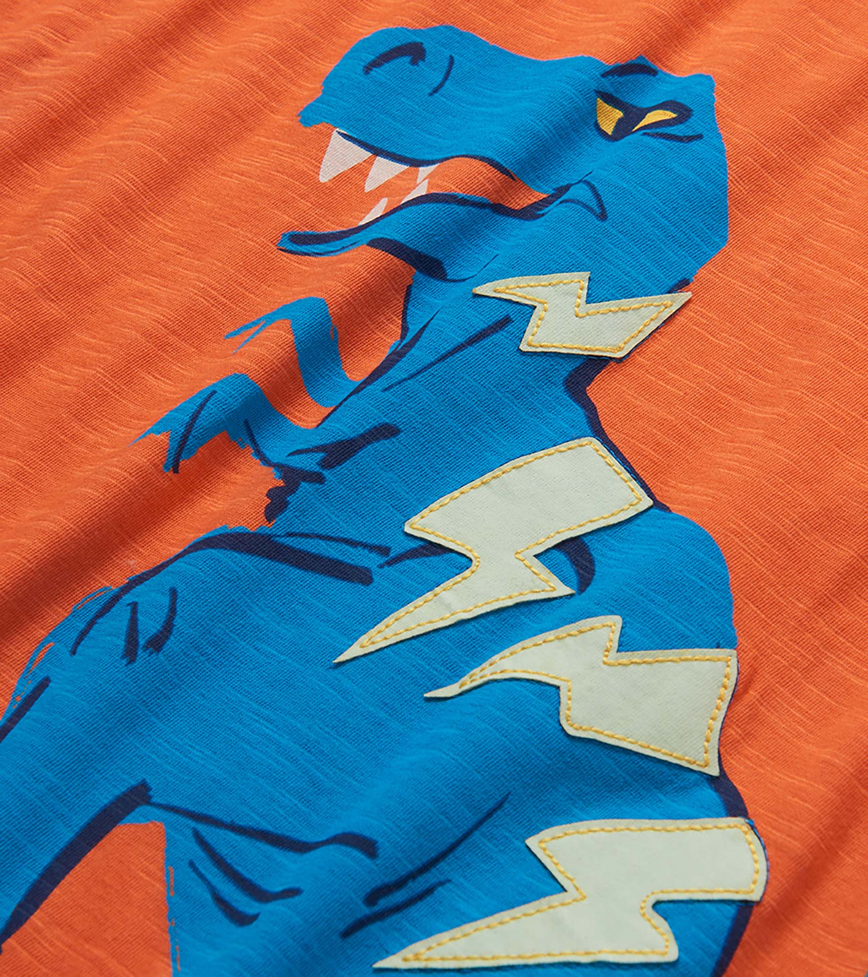 Boys Glow in the Dark Dino Raglan T-Shirt - Image 4