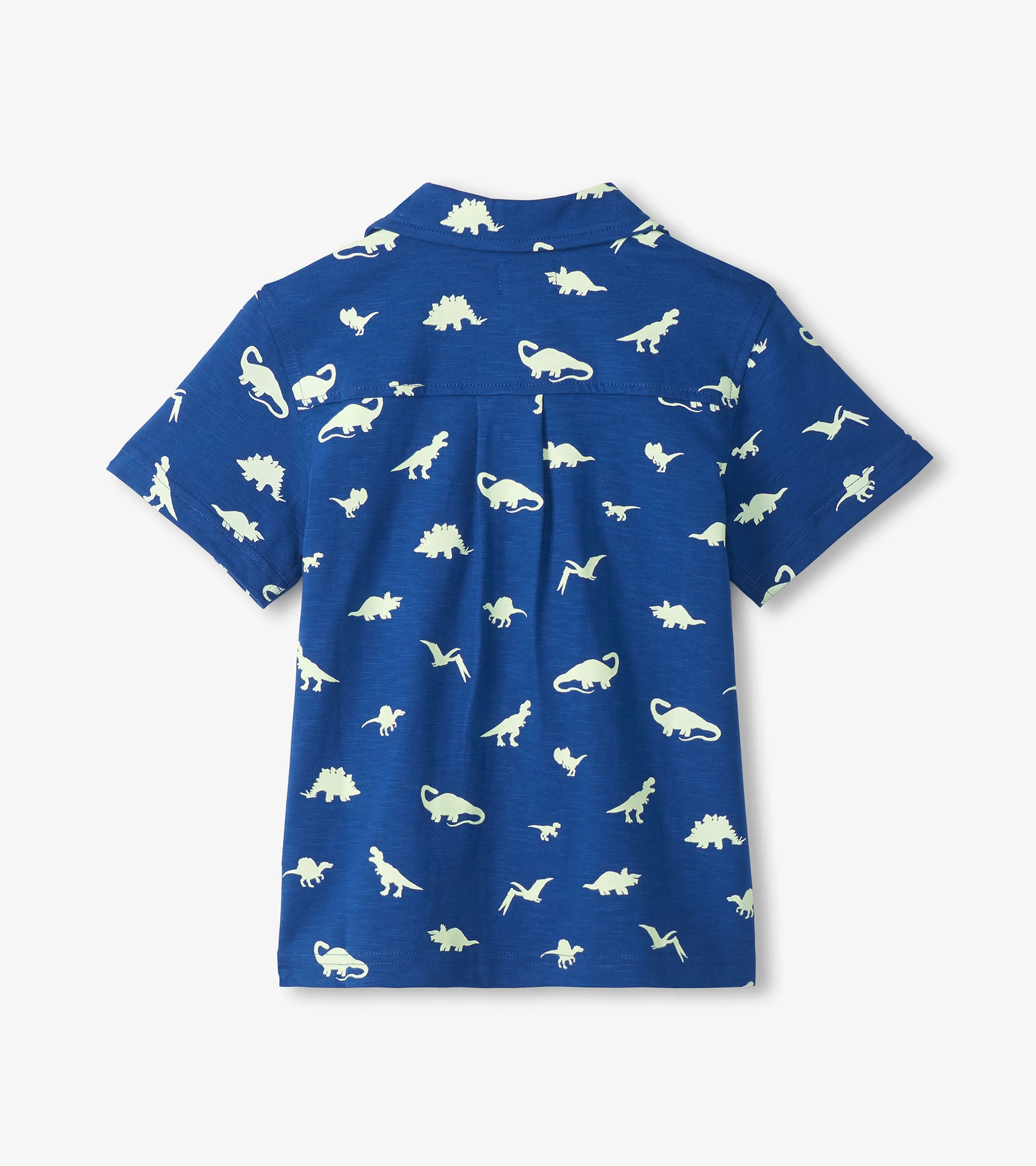 Boys Glow in the Dark Dinos Jersey Button Down - Image 3