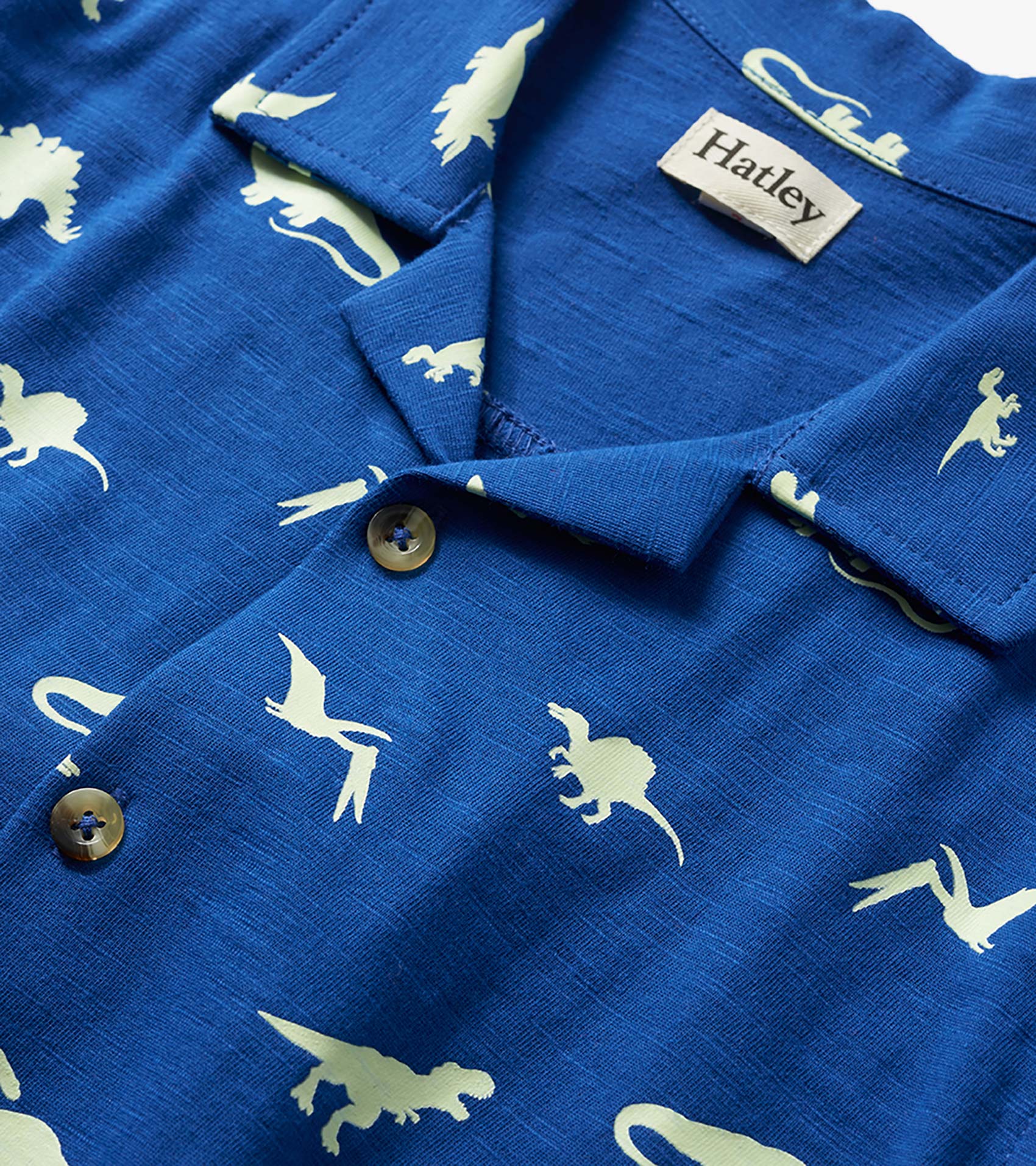 Boys Glow in the Dark Dinos Jersey Button Down - Image 4