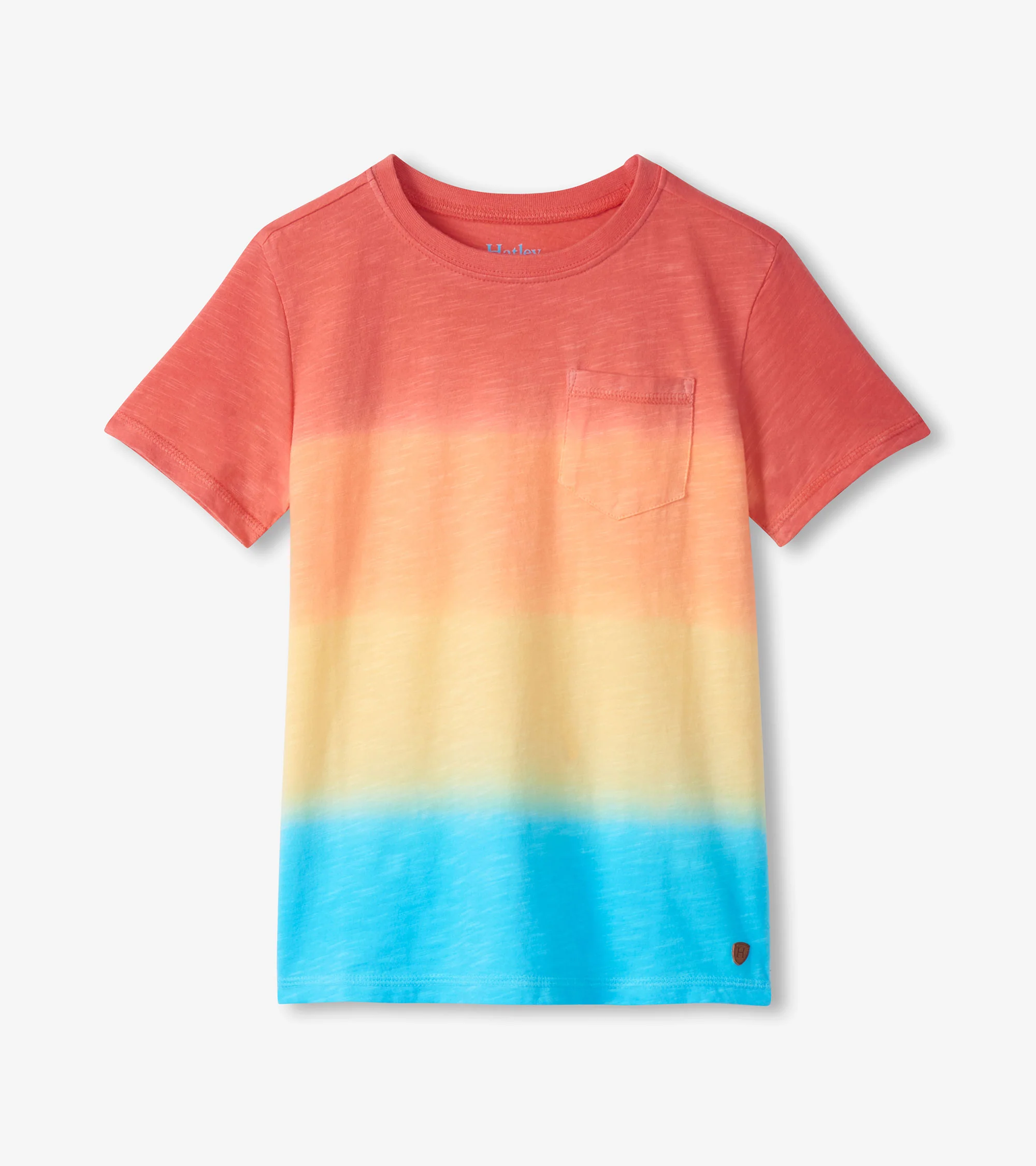 Boys Gradient Sun Set Crew Neck T-Shirt
