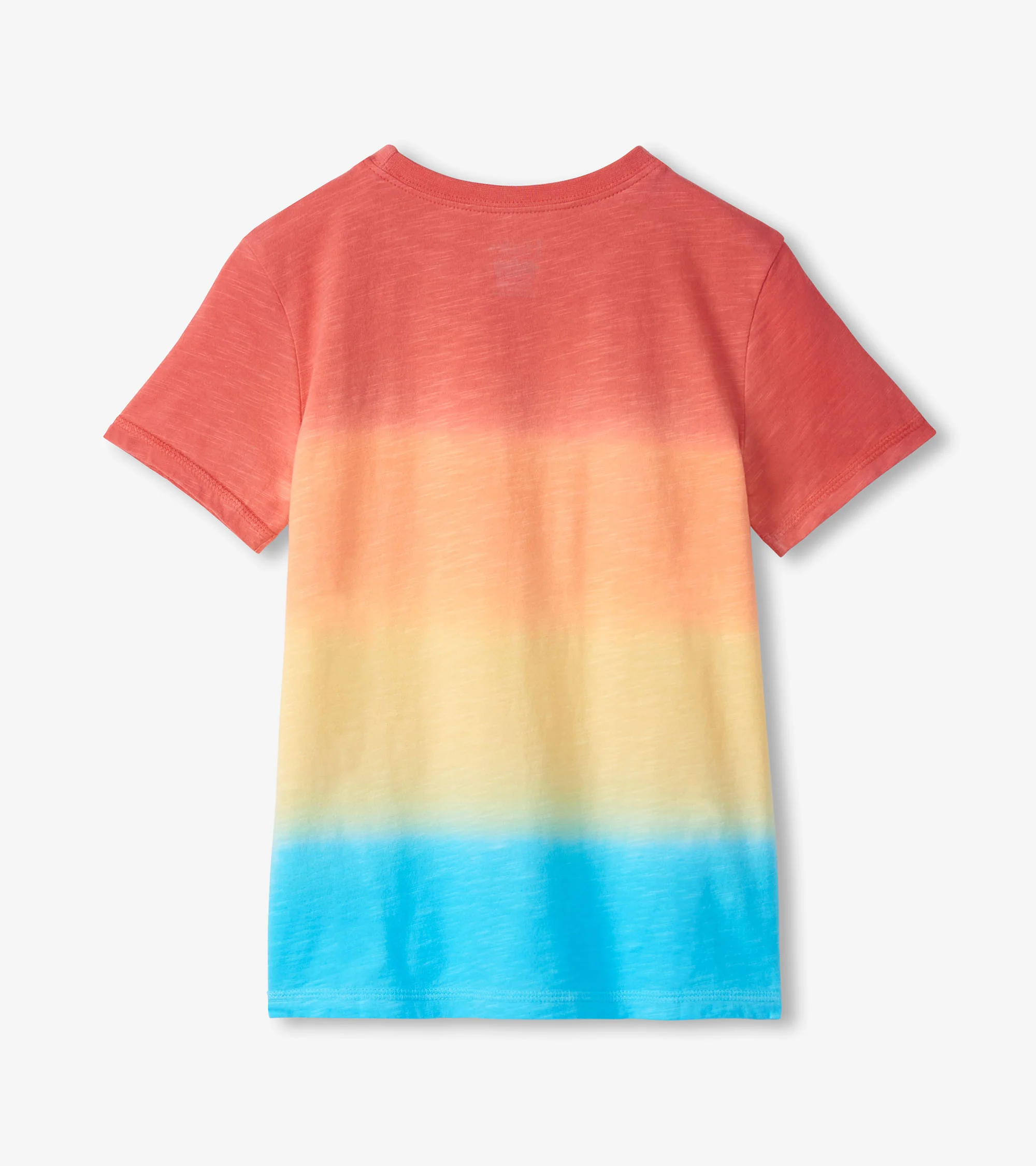 Boys Gradient Sun Set Crew Neck T-Shirt - Image 2