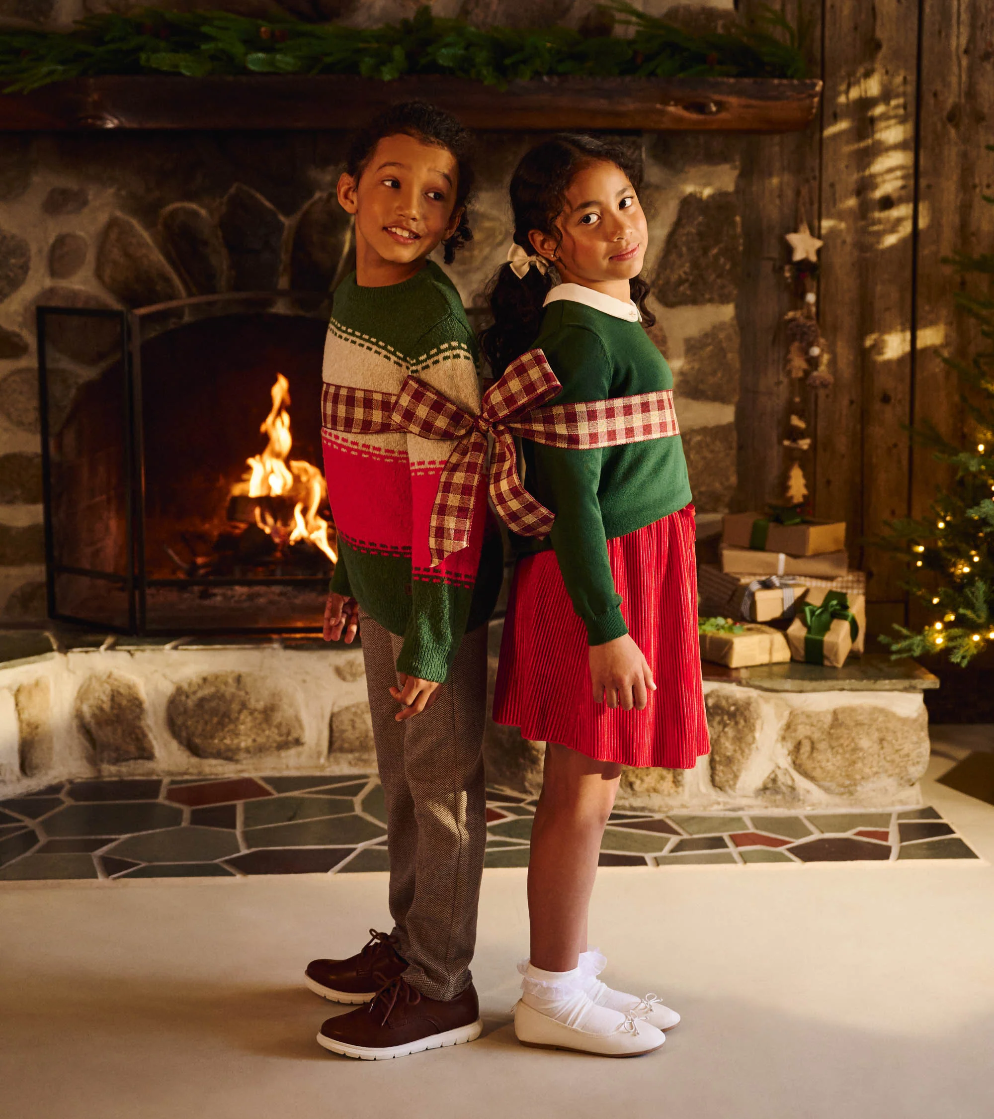 Boys Holiday Combo Crew Neck Sweater - Image 3
