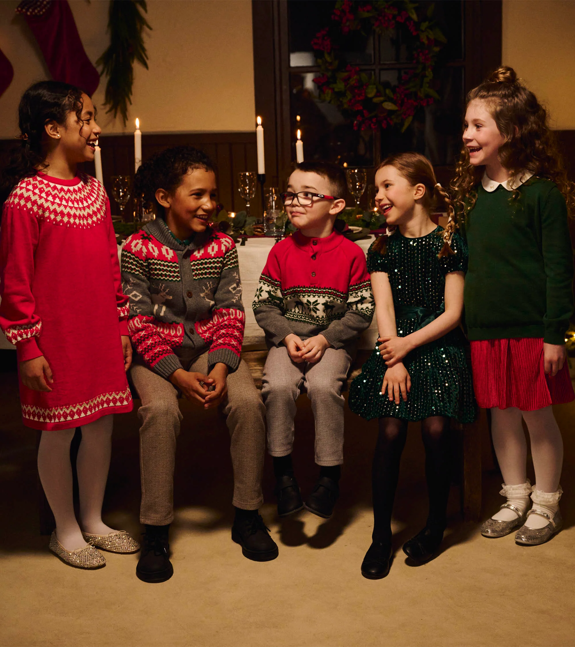 Boys Holiday Elk Mockneck Sweater - Image 2