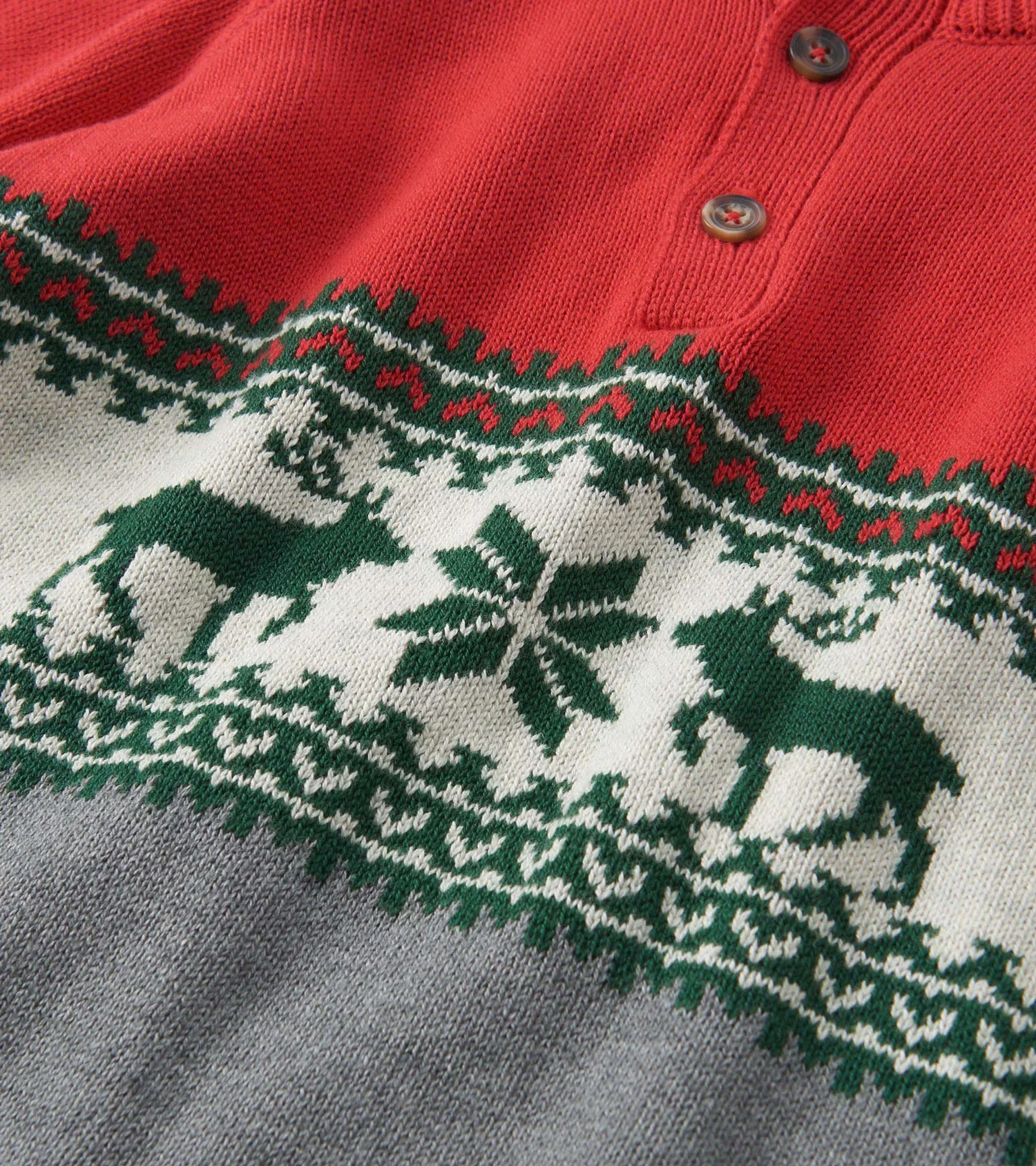 Boys Holiday Elk Mockneck Sweater - Image 4