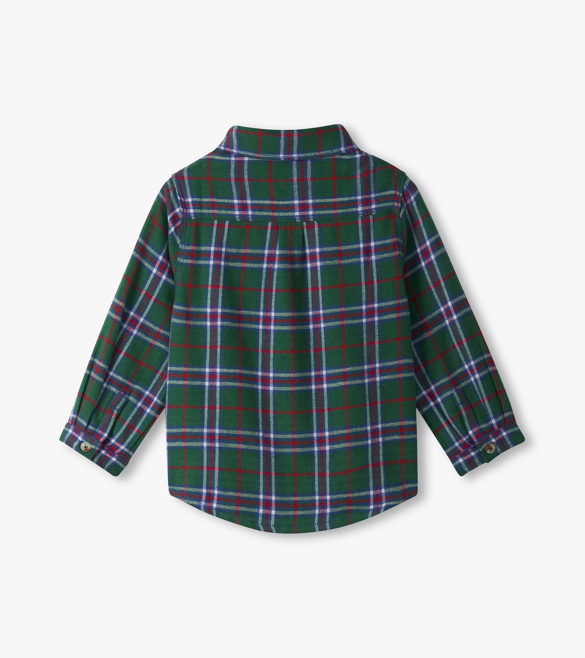 Boys Holiday Plaid Button Down Shirt - Image 2