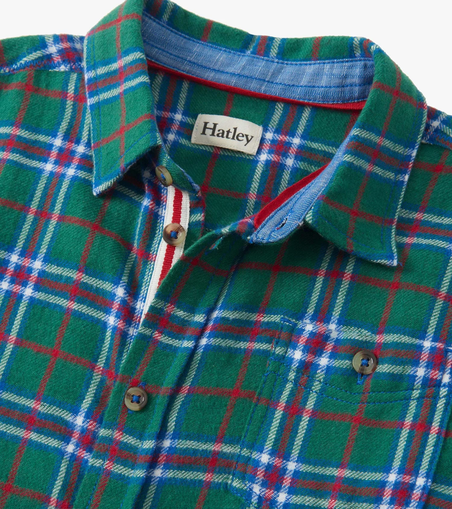 Boys Holiday Plaid Button Down Shirt - Image 3