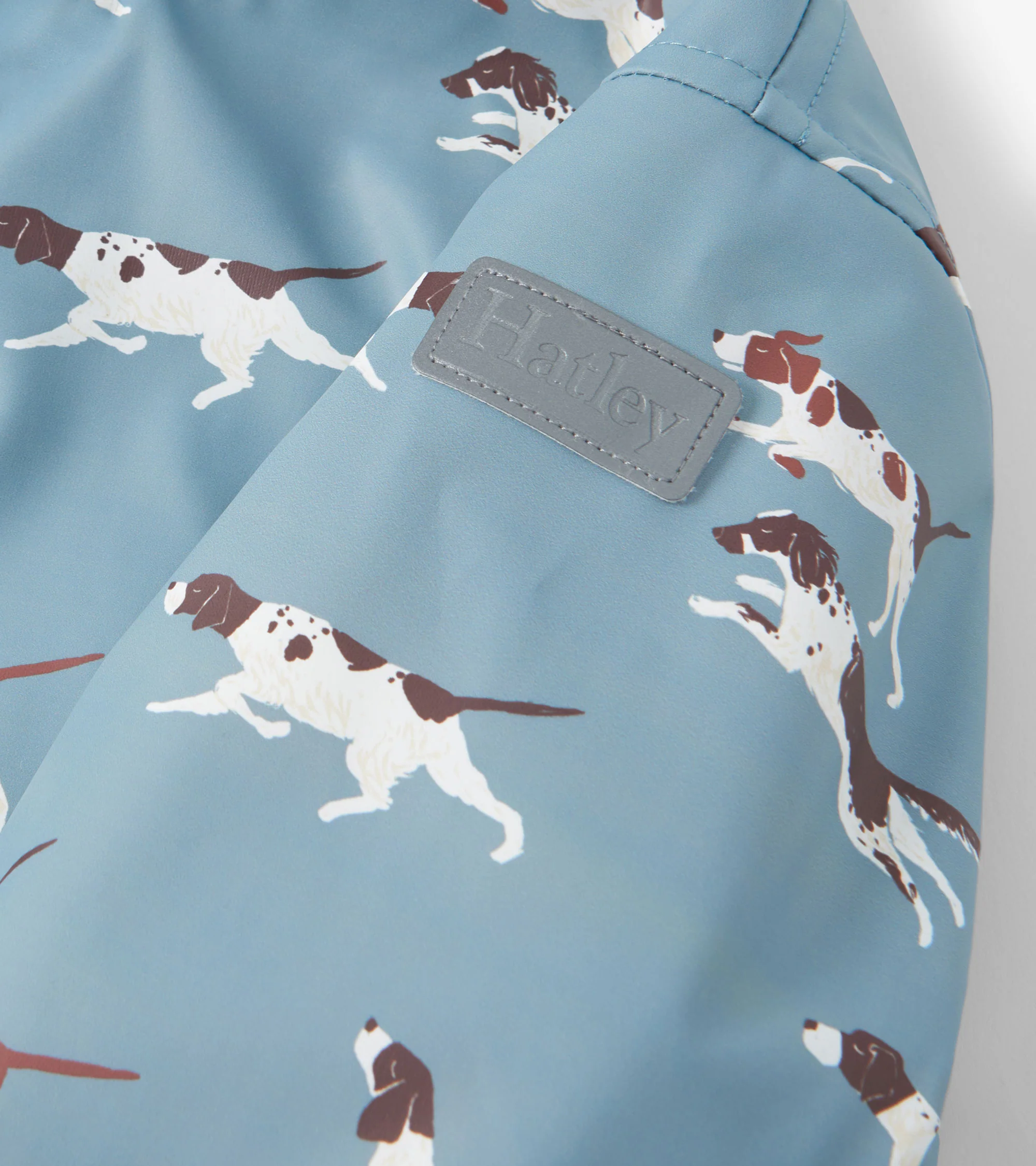 Boys Hunting Dogs Sherpa Lined Zip-Up Rain Jacket - Image 6