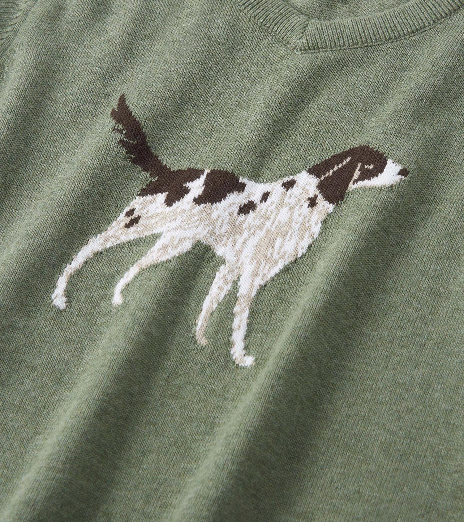 Boys Hunting Dogs V-Neck Sweater - Image 4