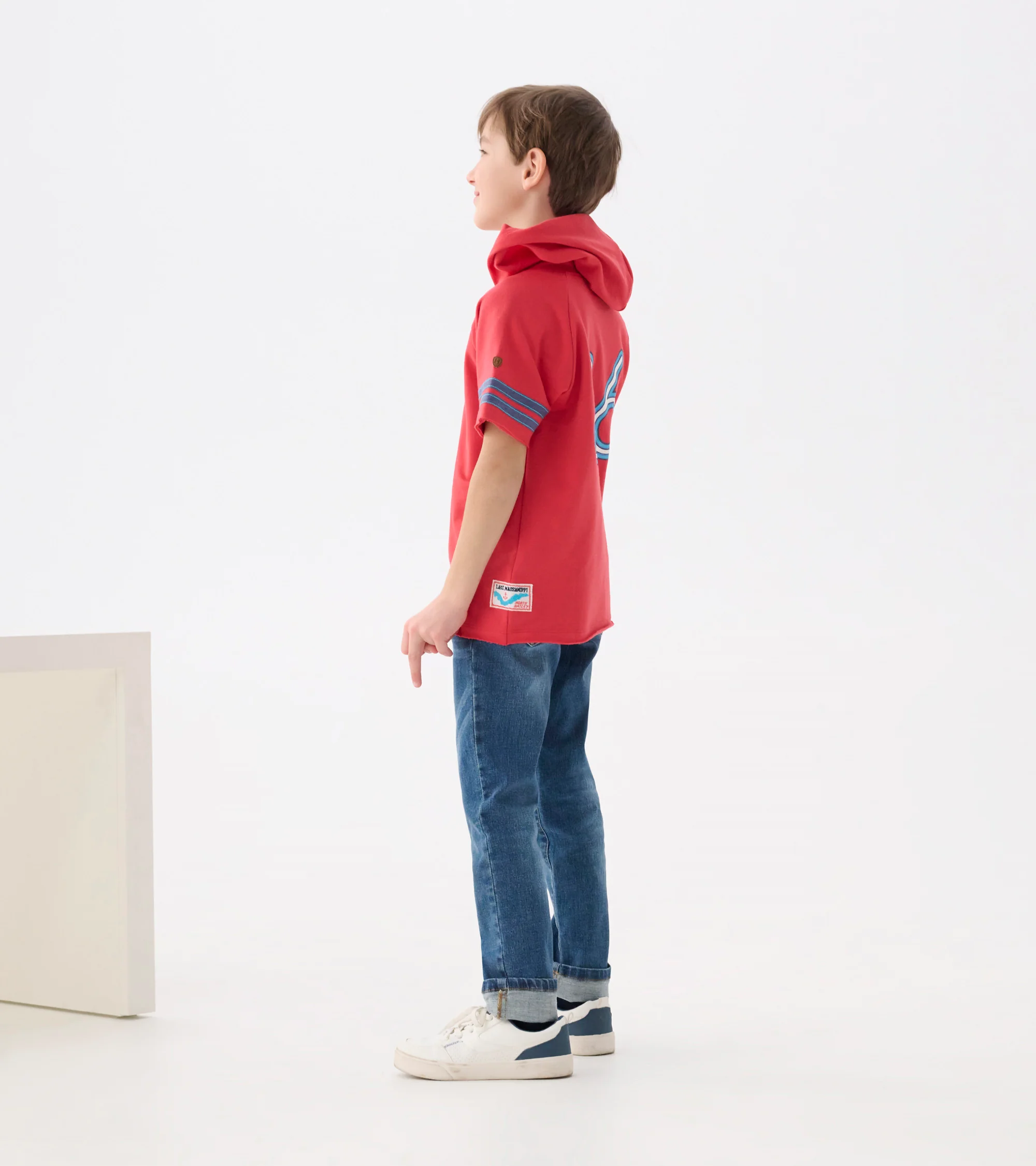Boys Jersey Number Raglan Hoodie Tee - Image 5