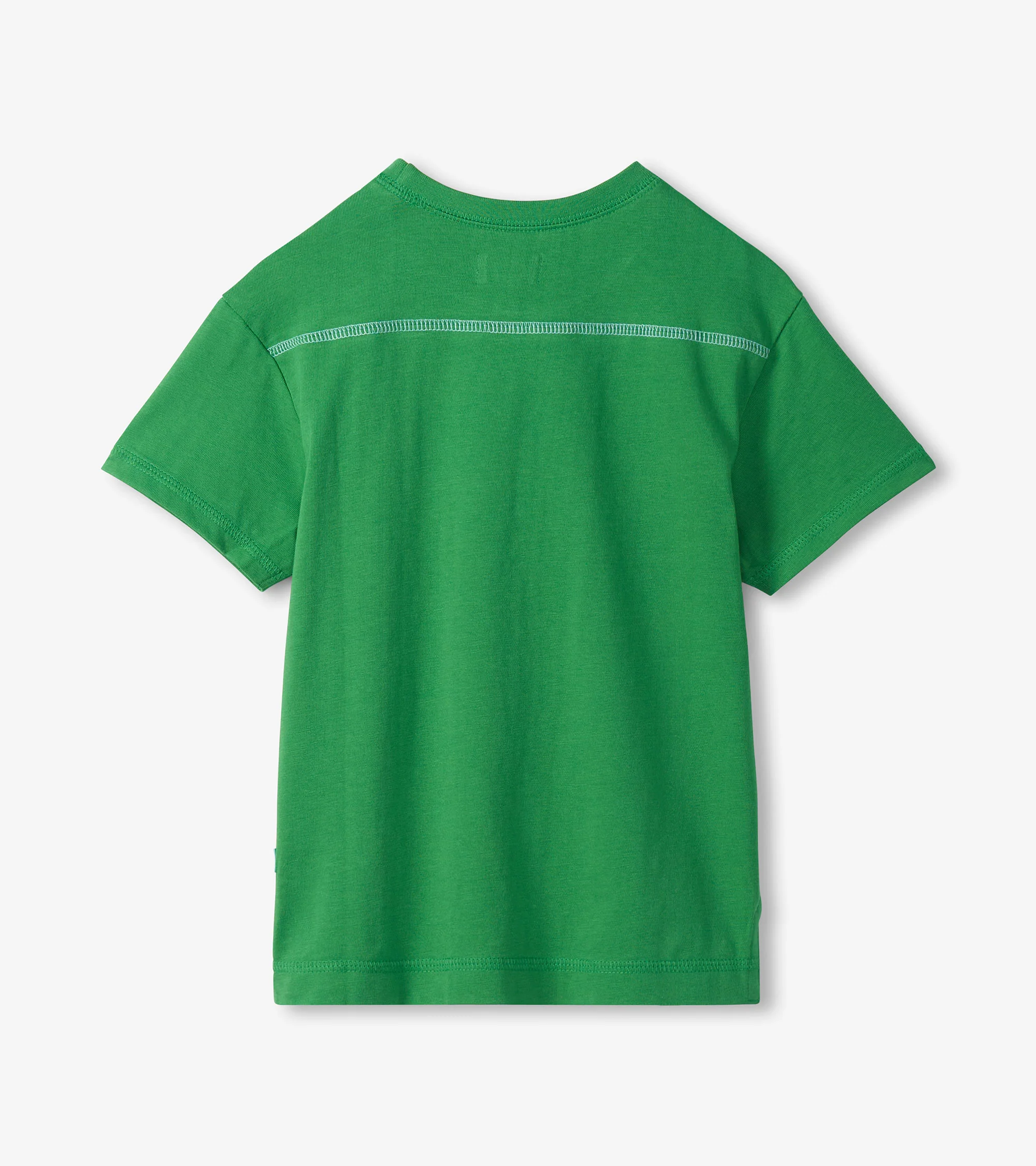Boys Lucky Green Drop Shoulder T-Shirt - Image 2