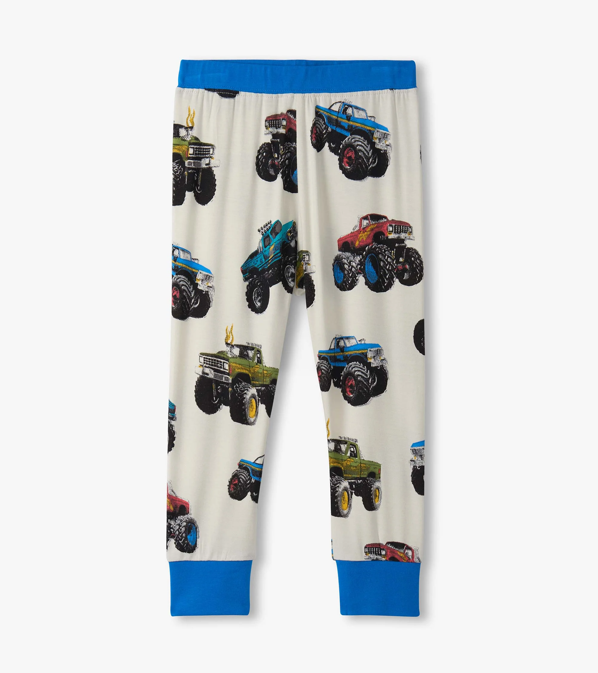 Boys Mega Monster Trucks Bamboo Pajama Set - Image 3