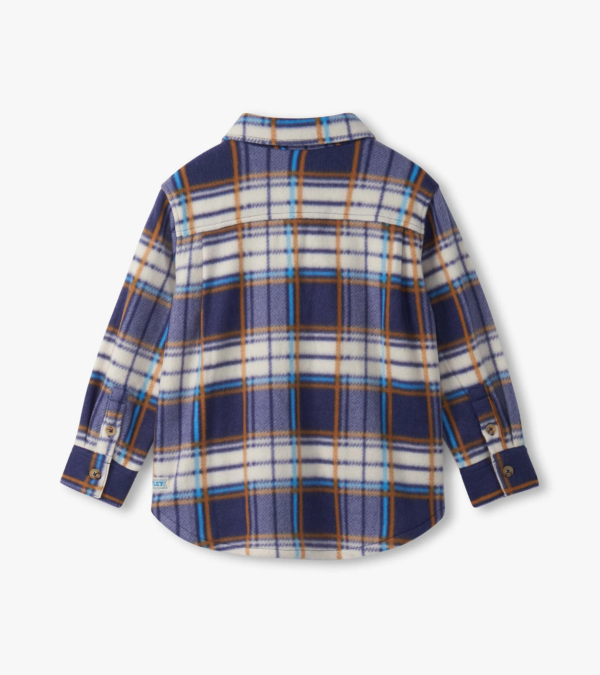Boys Mountain Top Plaid Fleece Button-Up Shirt - Image 4