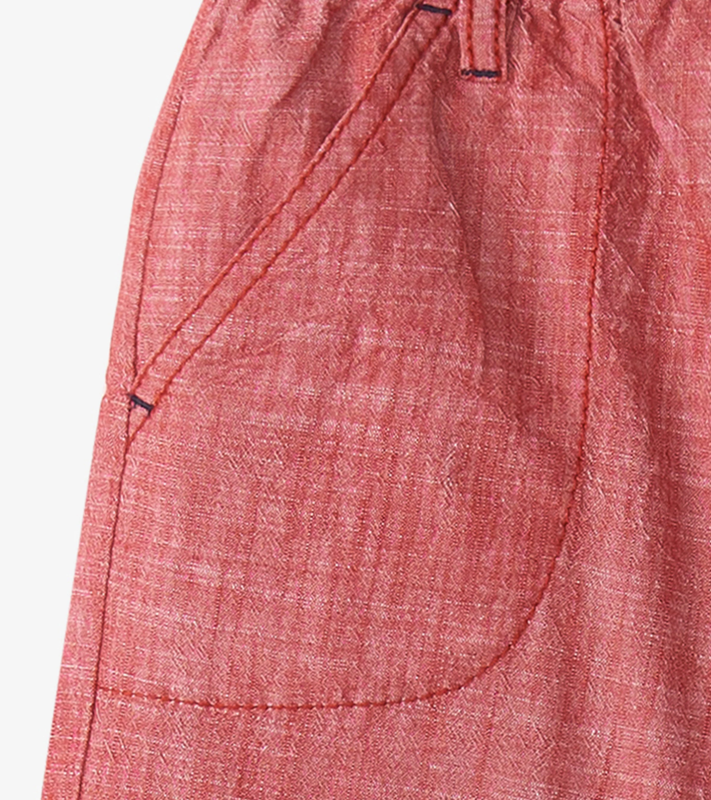 Boys Nautical Chambray Woven Shorts - Image 4