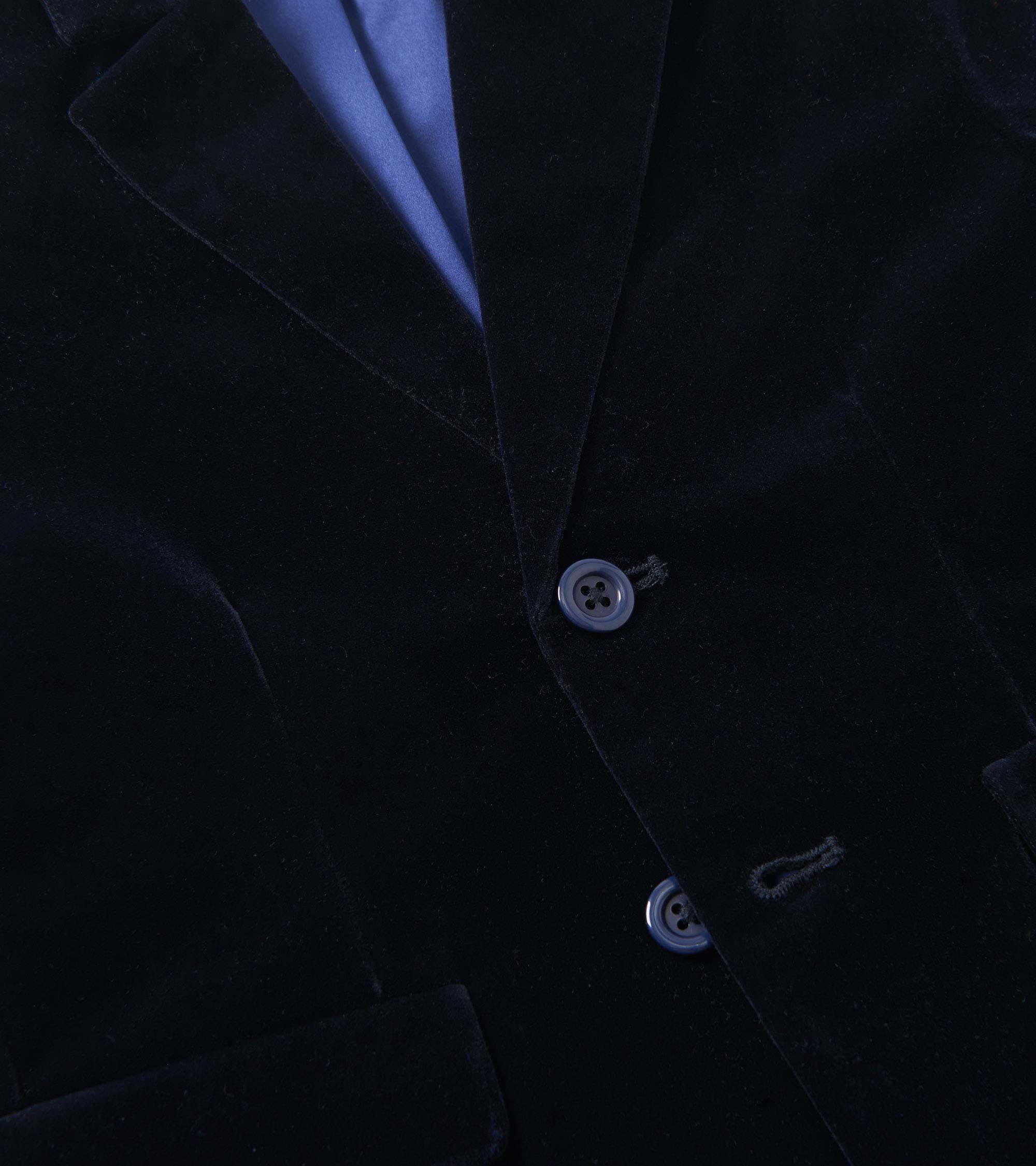 Boys Navy Velveteen Holiday Blazer - Image 4