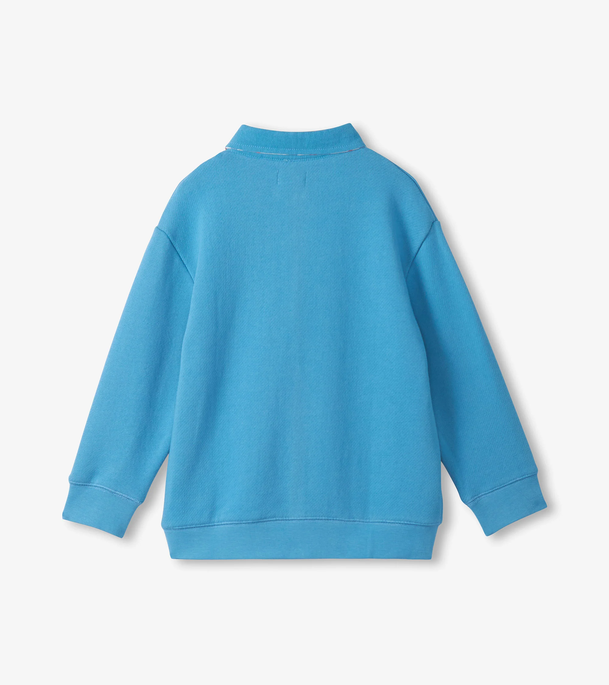 Boys Niagara Blue Rugby Sweatshirt - Image 3