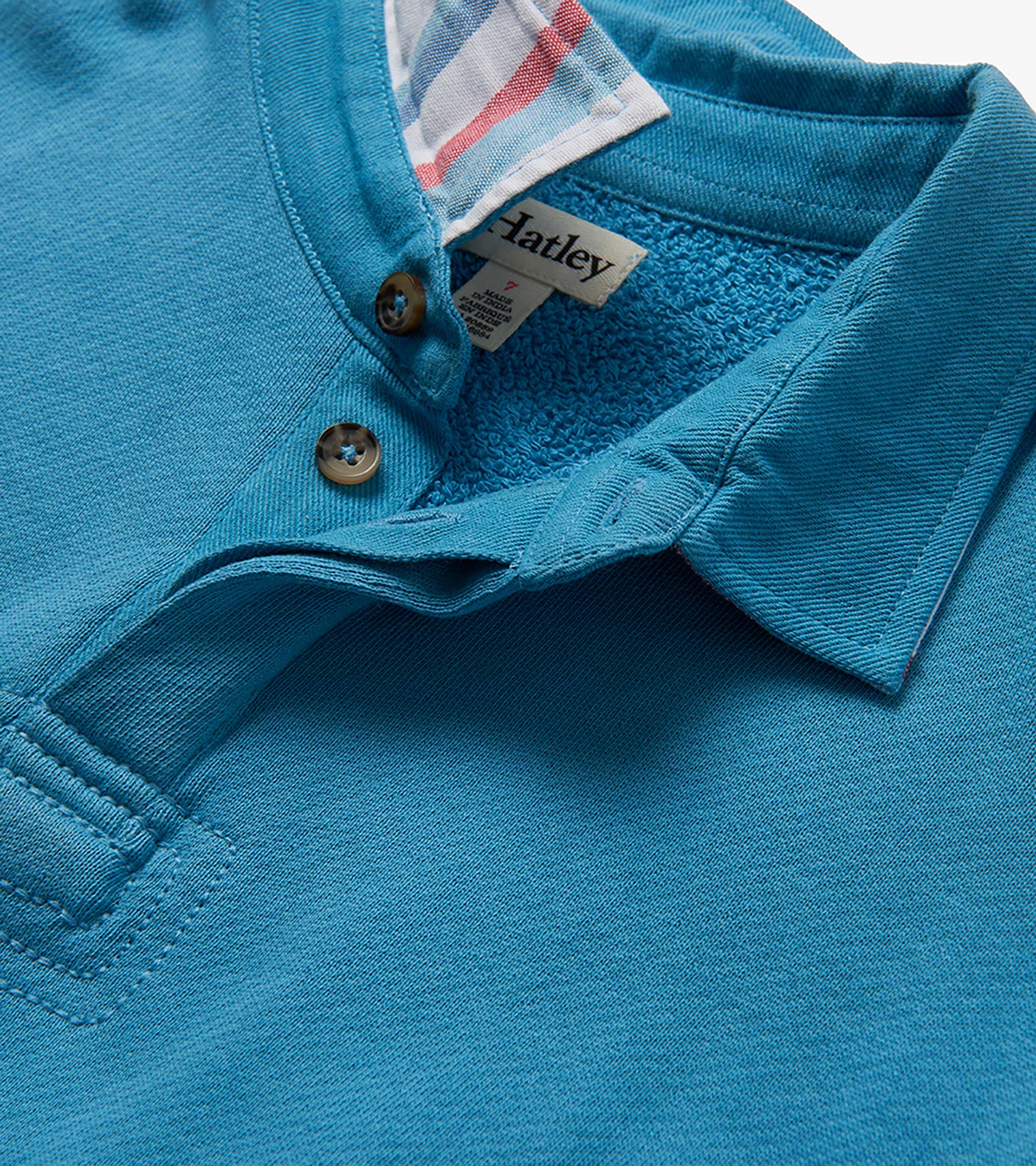 Boys Niagara Blue Rugby Sweatshirt - Image 4