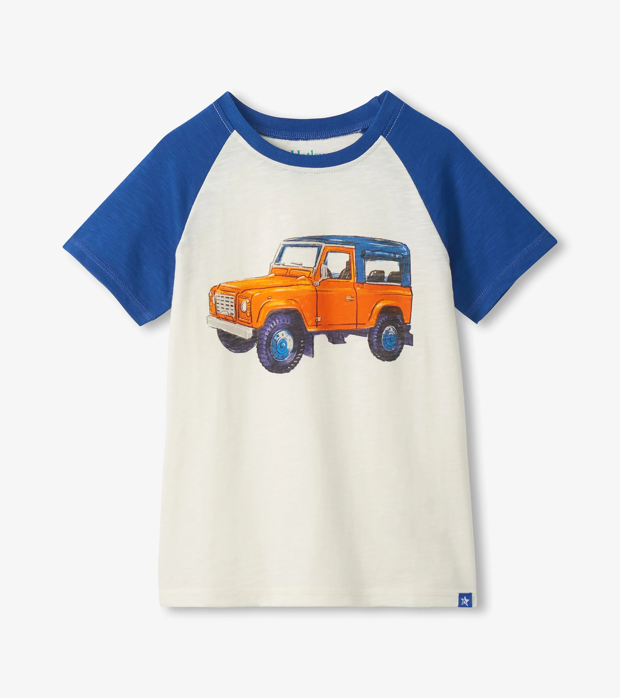 Boys Off Road Raglan Cotton T-Shirt