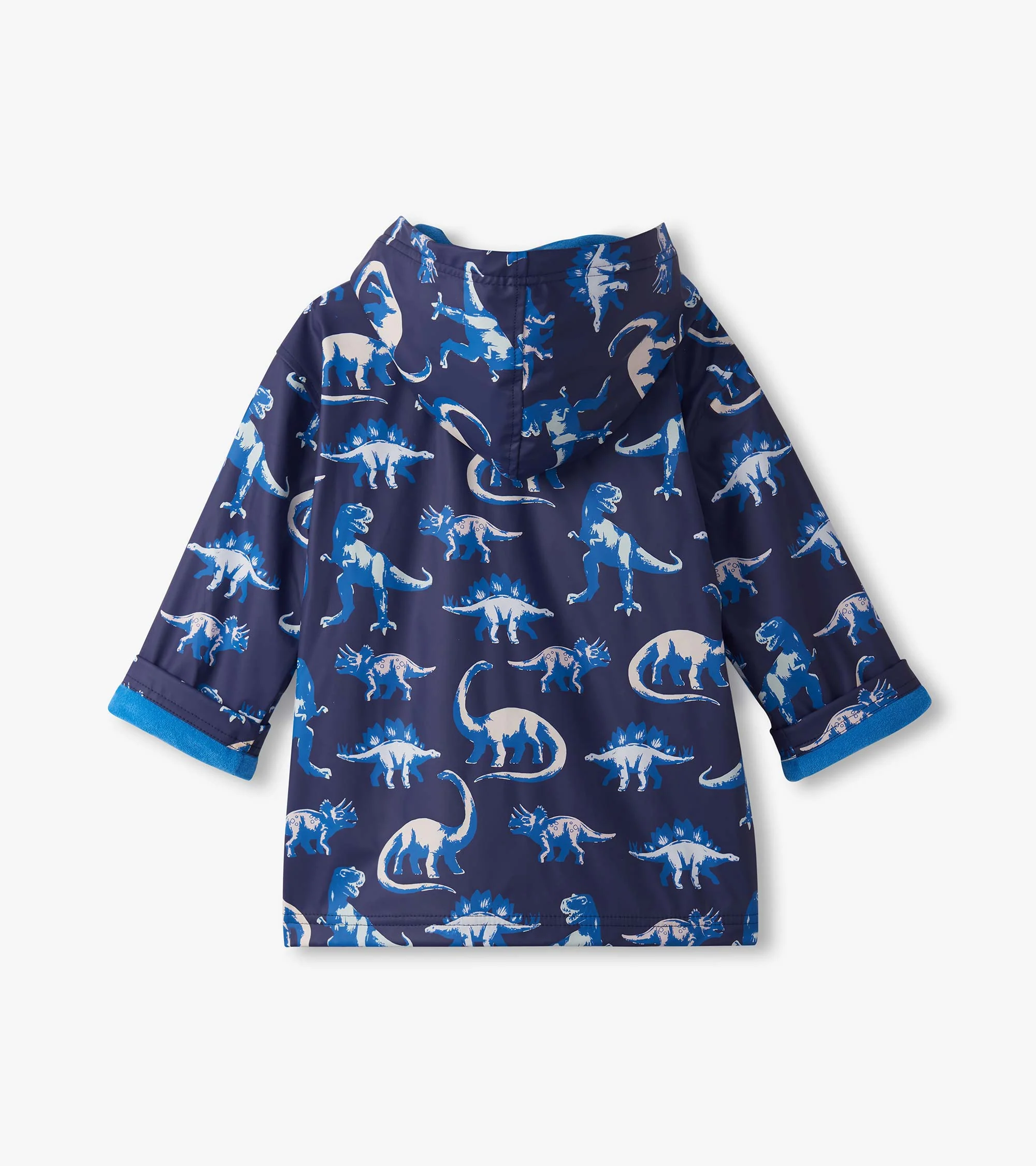 Boys Painted Dinos Colour Changing Zip-Up Rain Jacket - Image 4