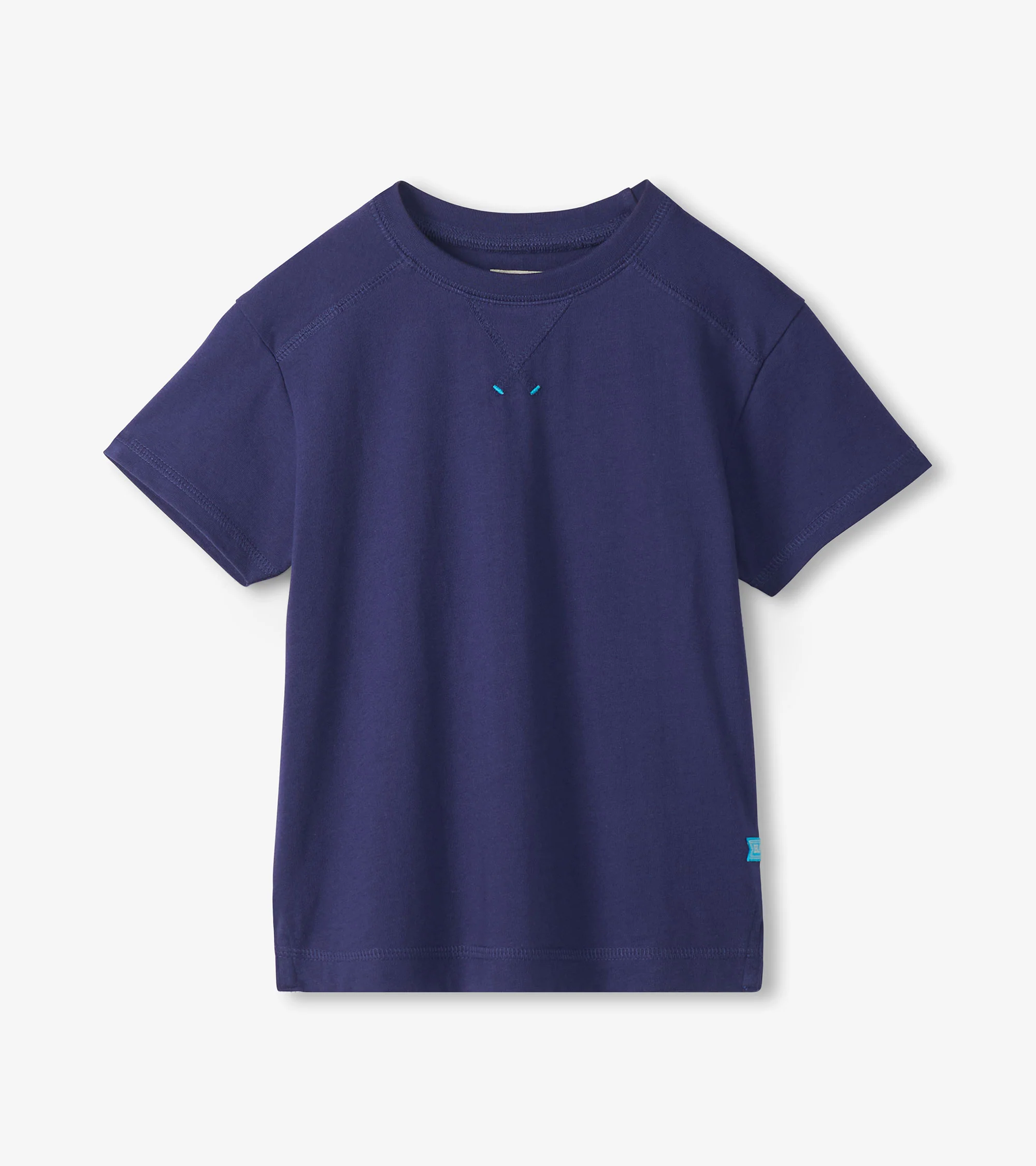 Boys Patriot Blue Drop Shoulder T-Shirt