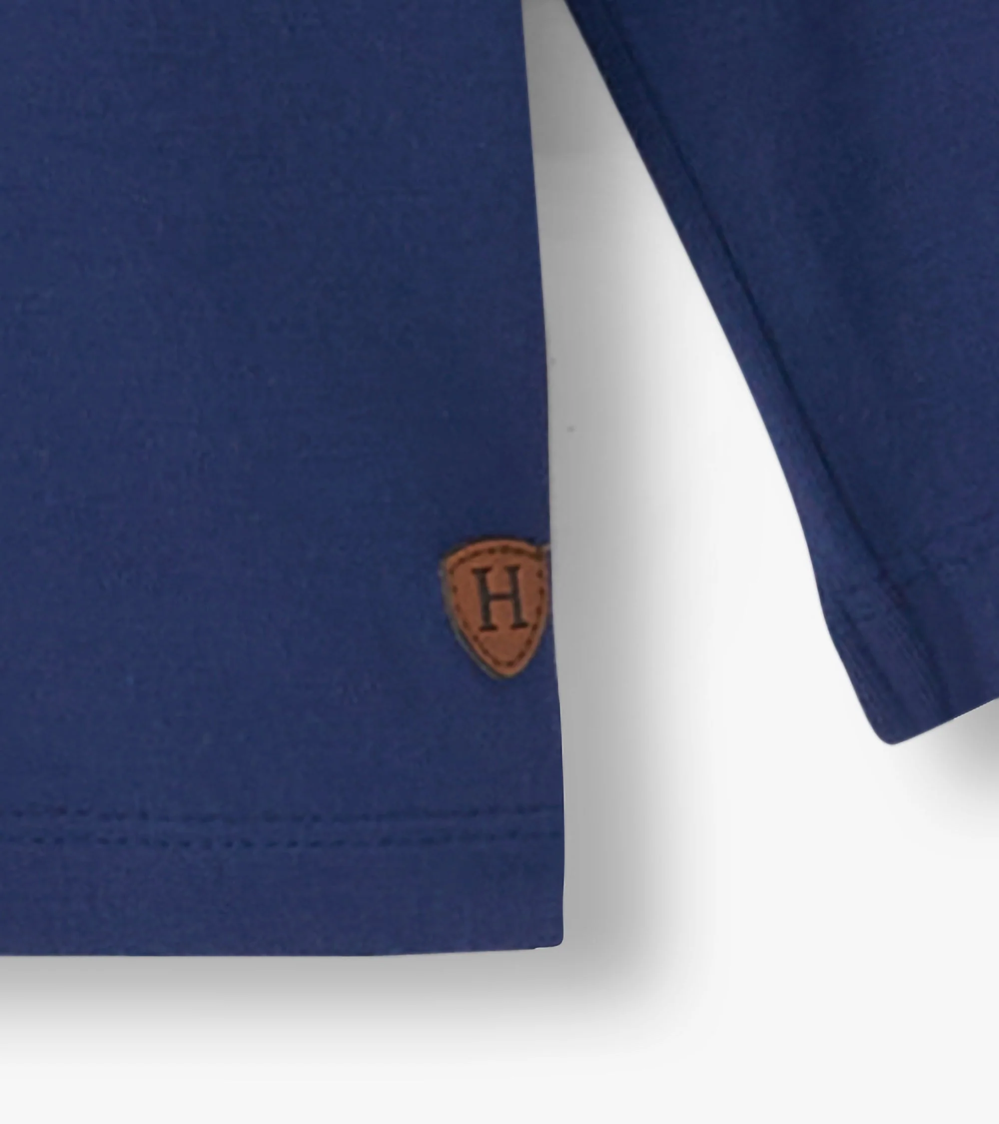 Boys Patriot Blue Long Sleeve Bamboo T-Shirt - Image 4