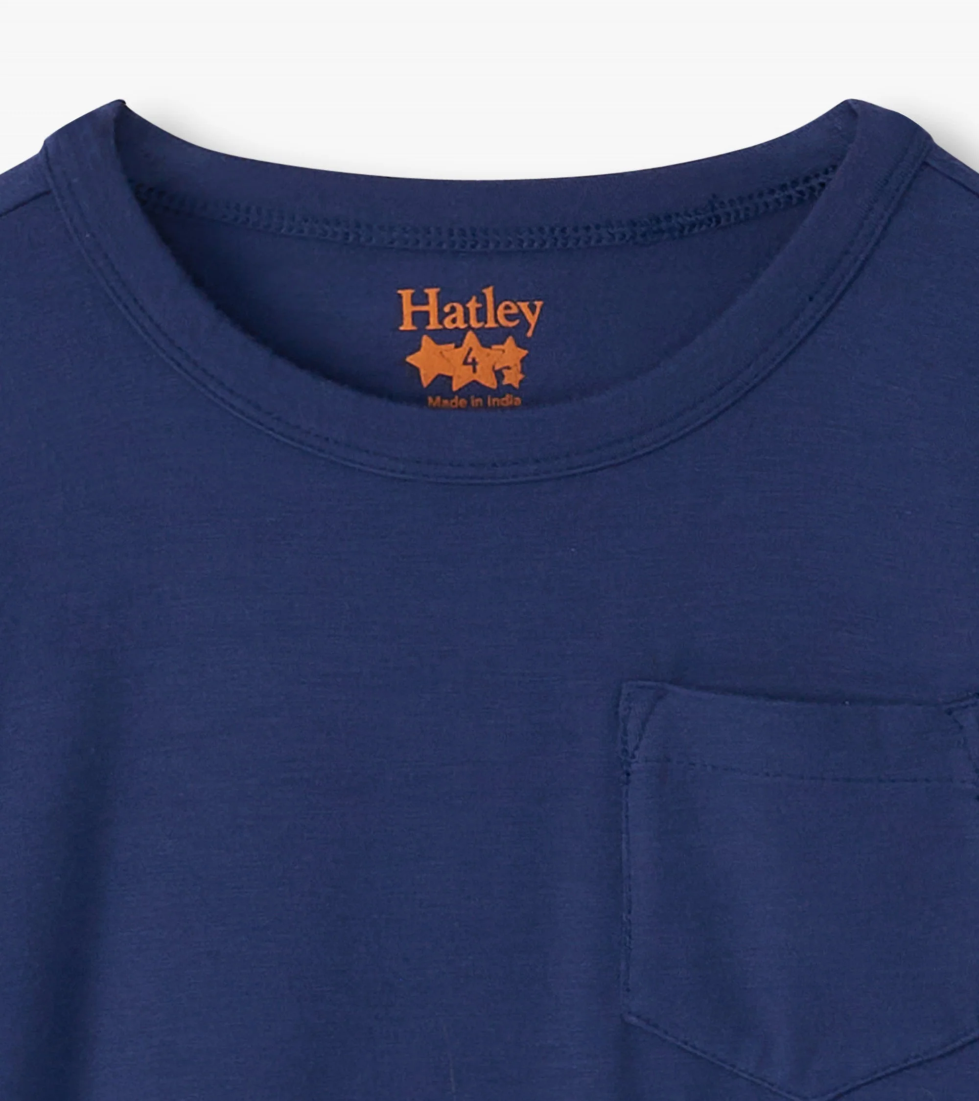 Boys Patriot Blue Long Sleeve Bamboo T-Shirt - Image 5
