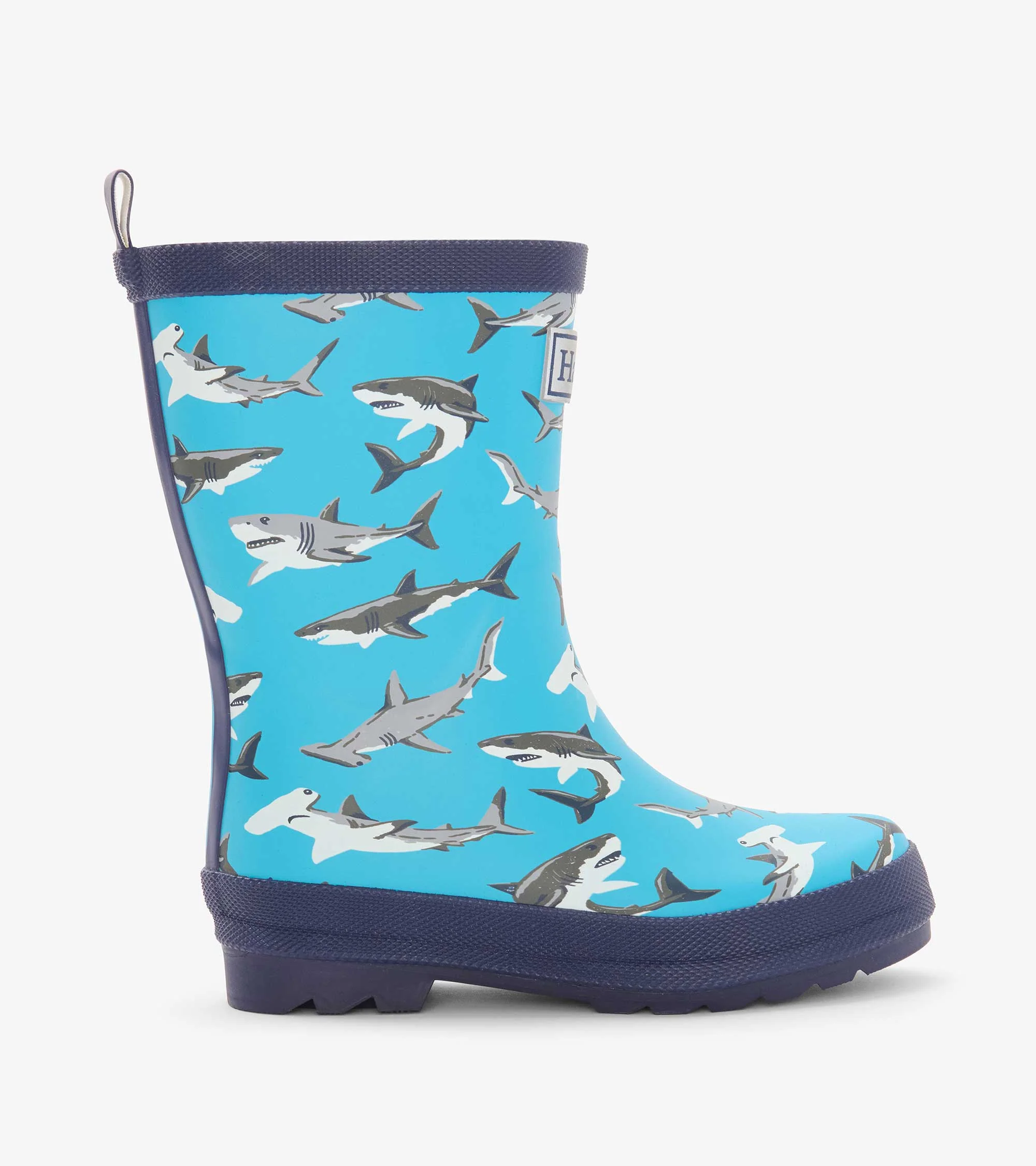 Boys Shark Party Matte Rain Boots - Image 3
