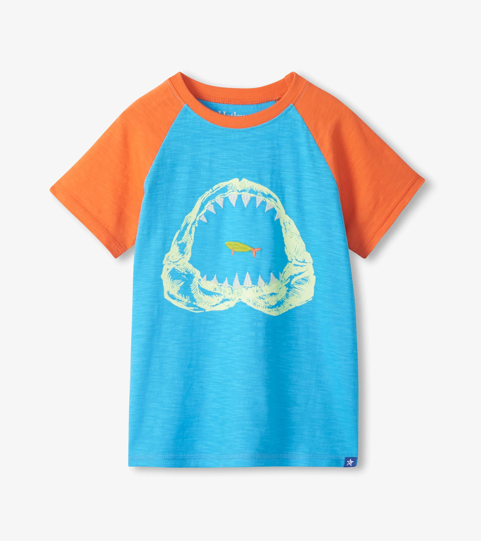 Boys Shark Raglan T-Shirt