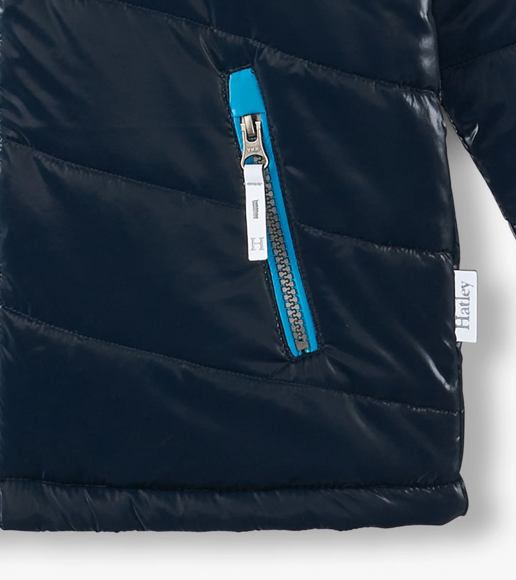Boys Shark Skin Puffer Jacket - Image 3