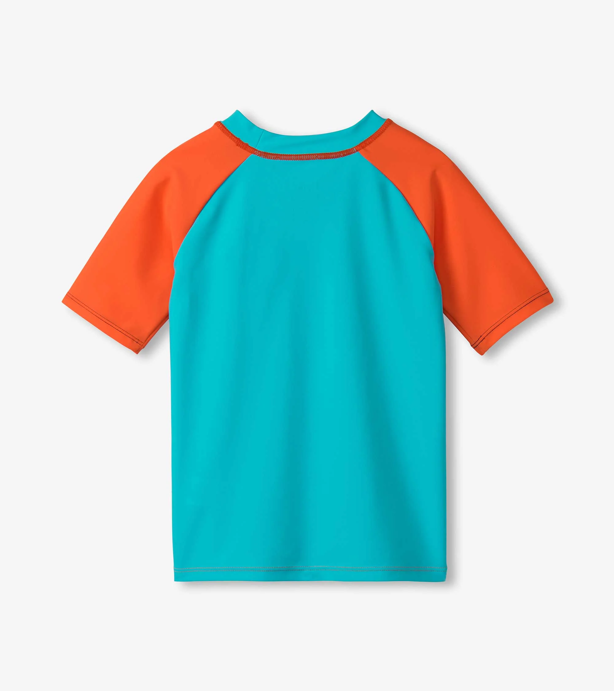 Boys Sharks Short Sleeve Rashguard - Image 3