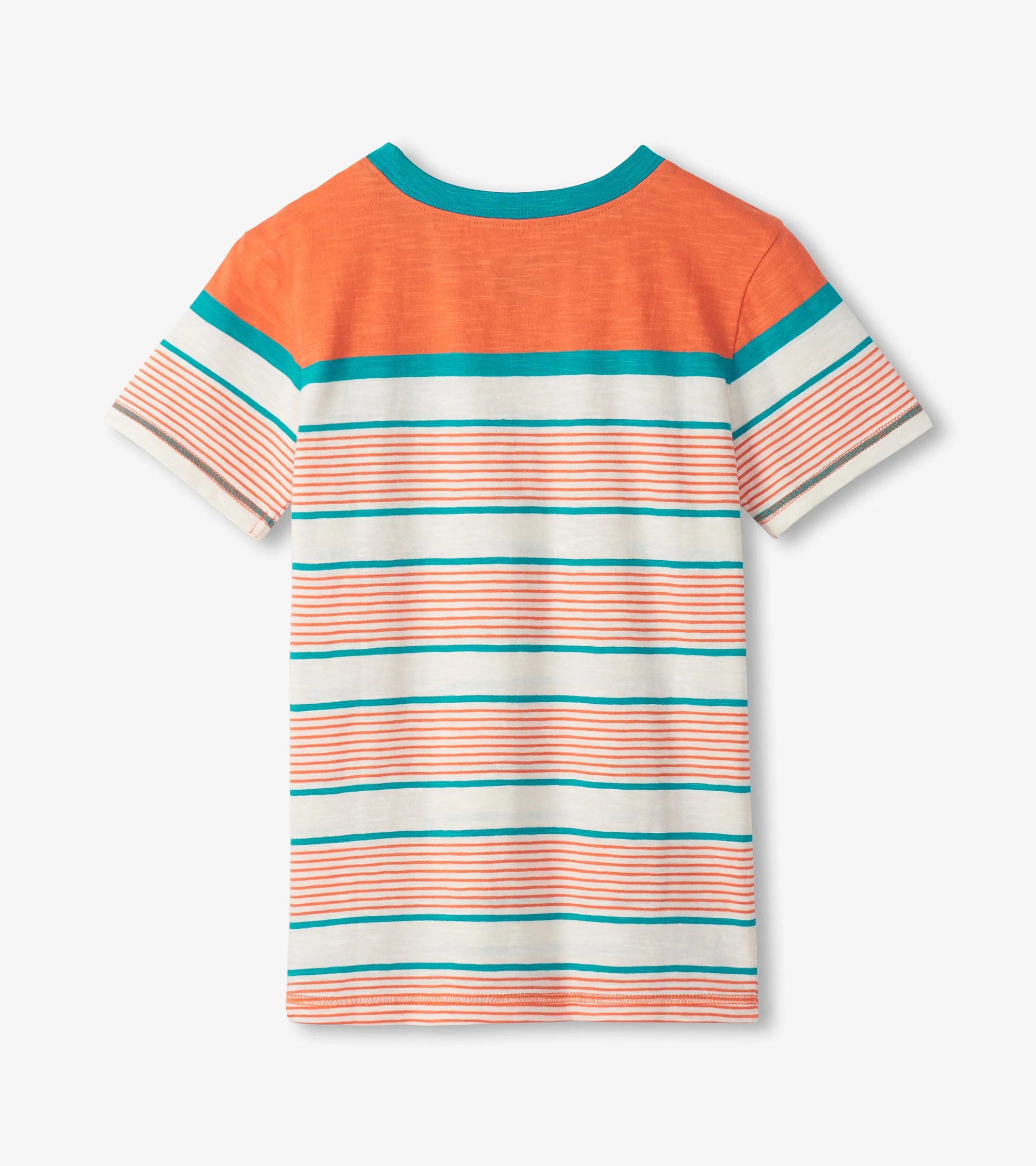 Boys Summer Stripes Crew Neck T-Shirt - Image 2