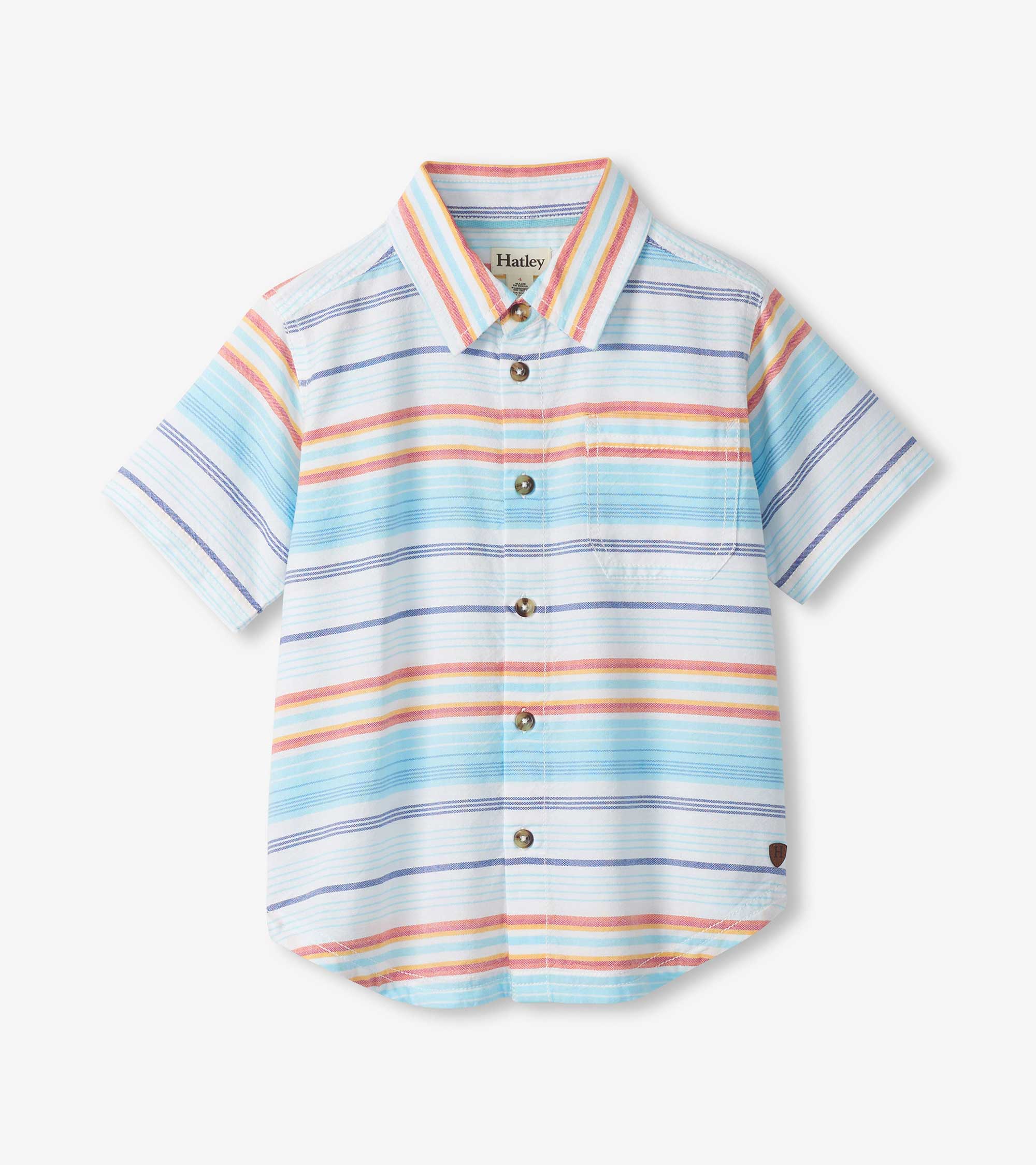 Boys Sunset Stripes Button Down Shirt