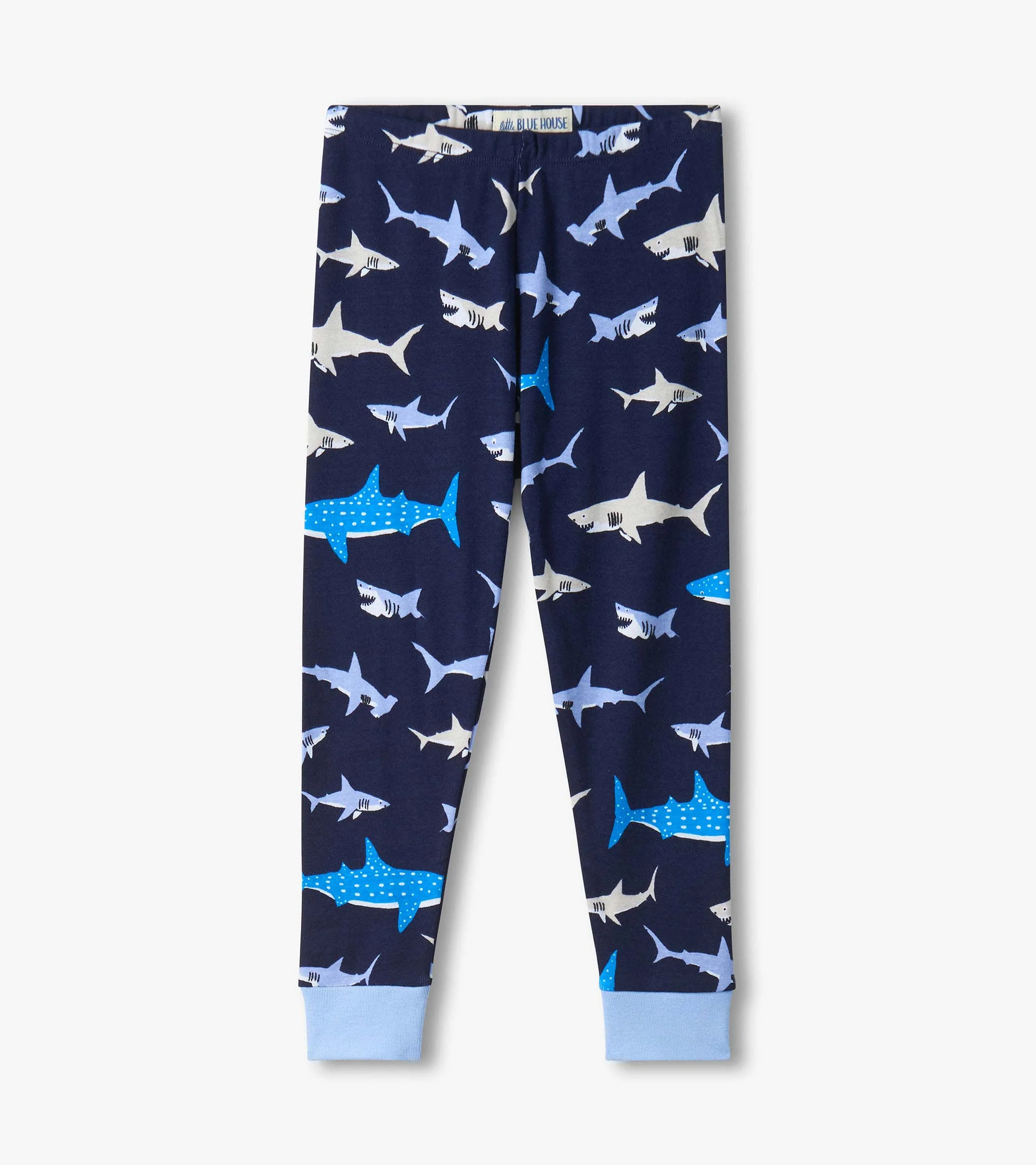 Boys Swimming Sharks Pajama Set - Image 3