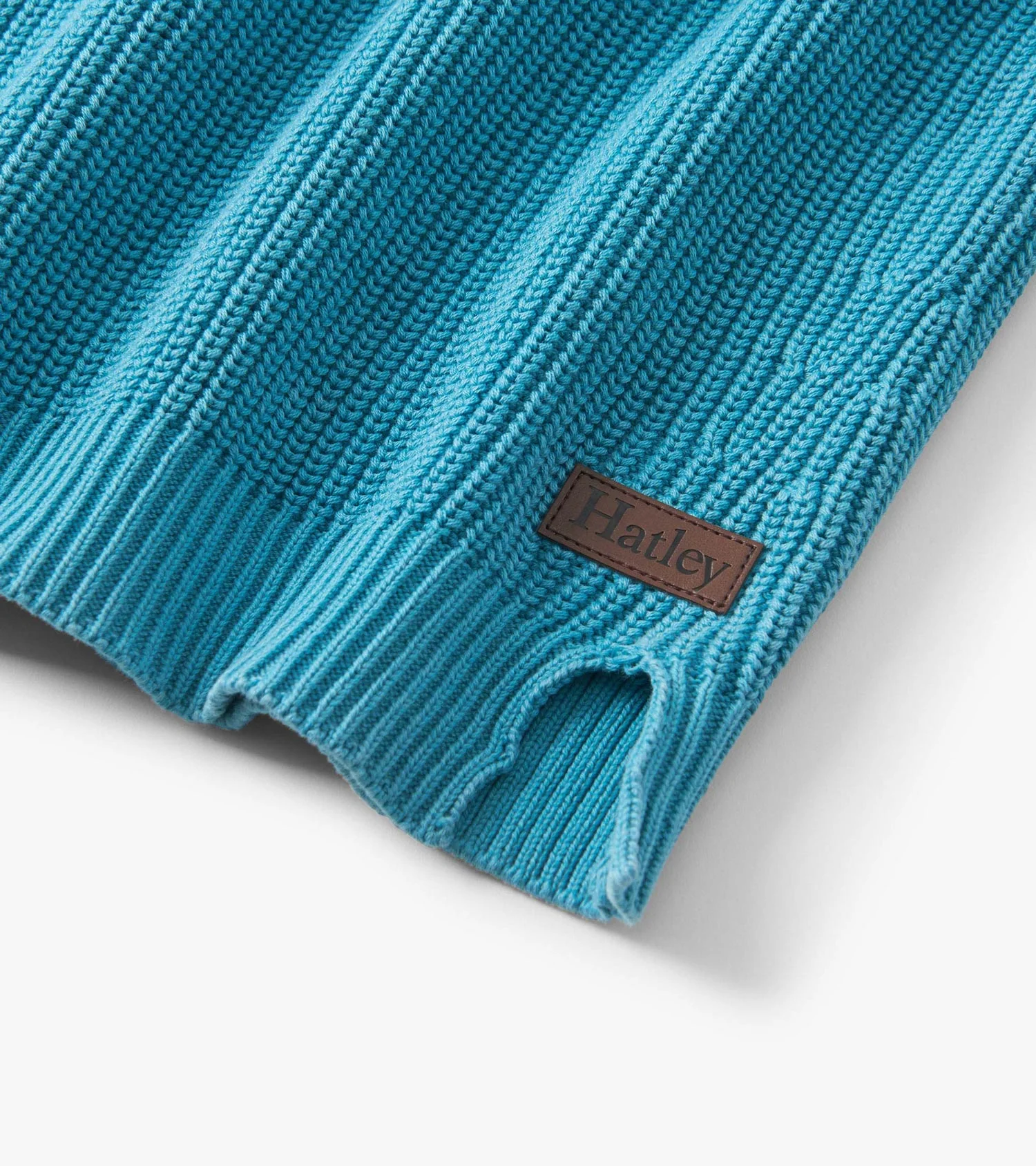 Boys Teal Button Neck Sweater - Image 5