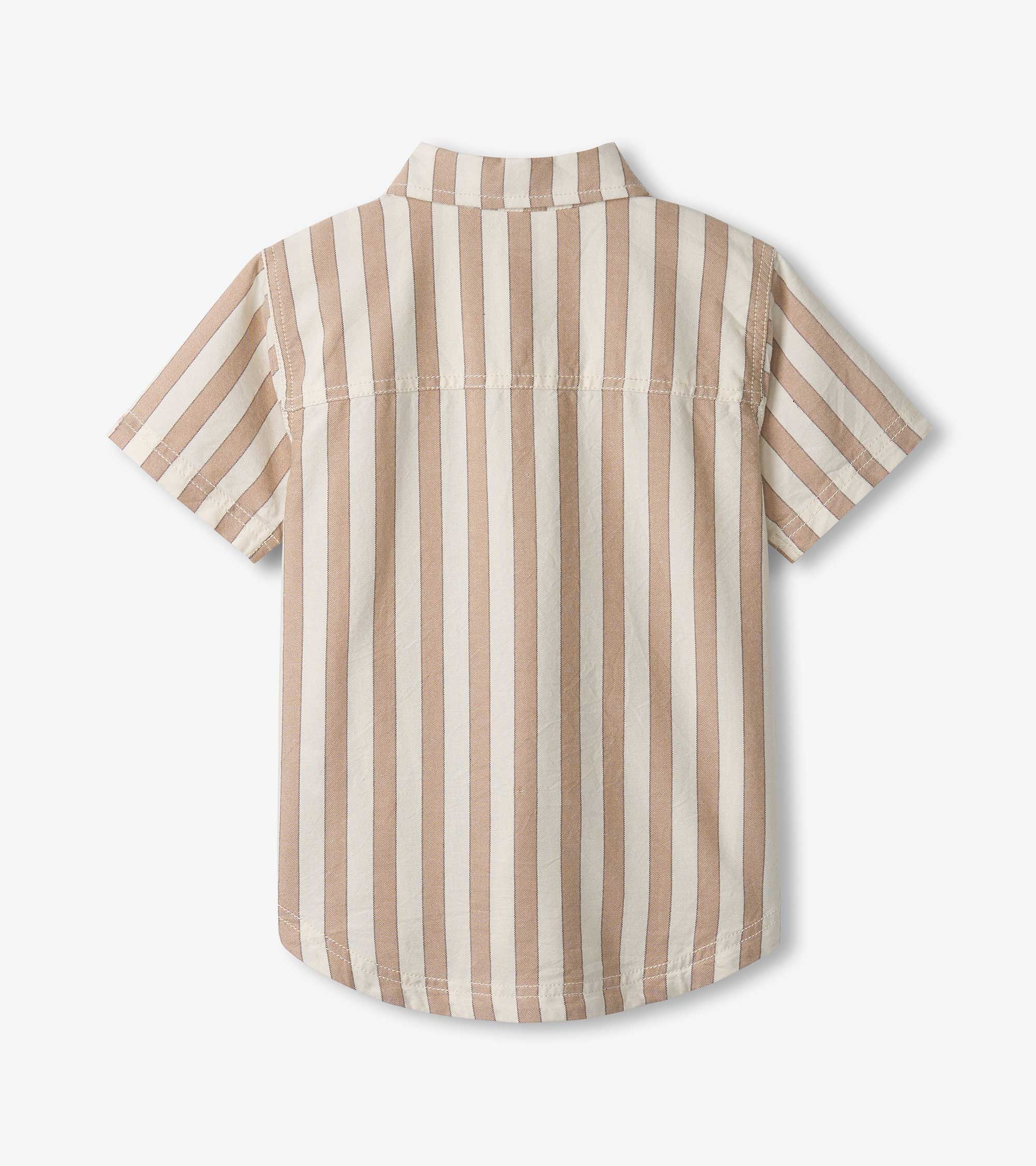 Boys Thatched Stripes Button Down Shirt - Image 2