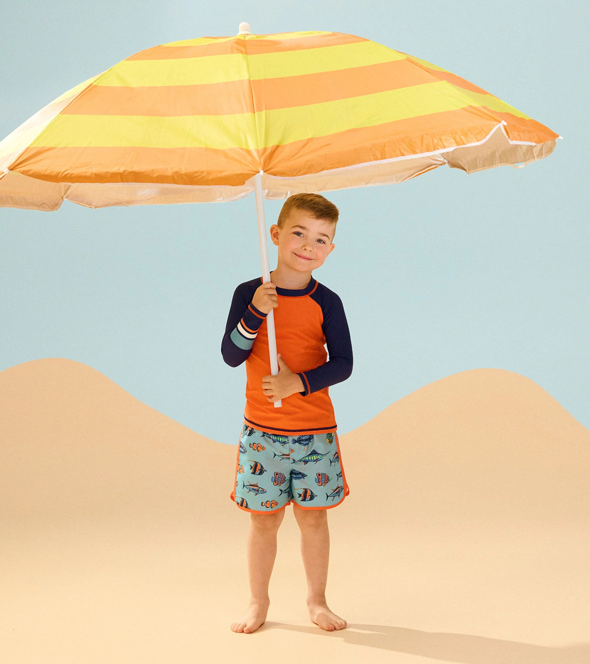 Boys Tropical Fish Swim Shorts - Image 4