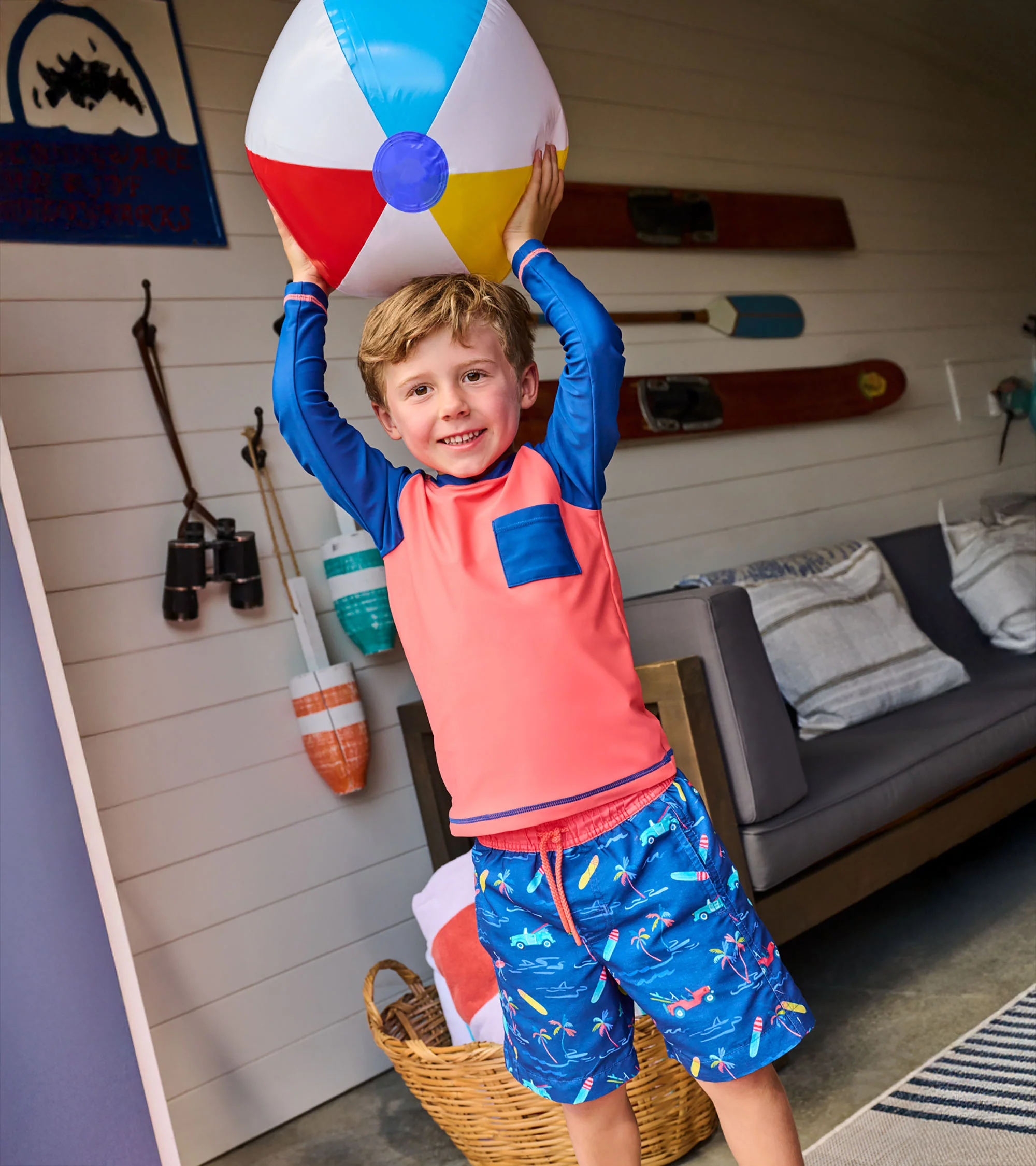 Boys Tropical Swim Trunks - Image 2
