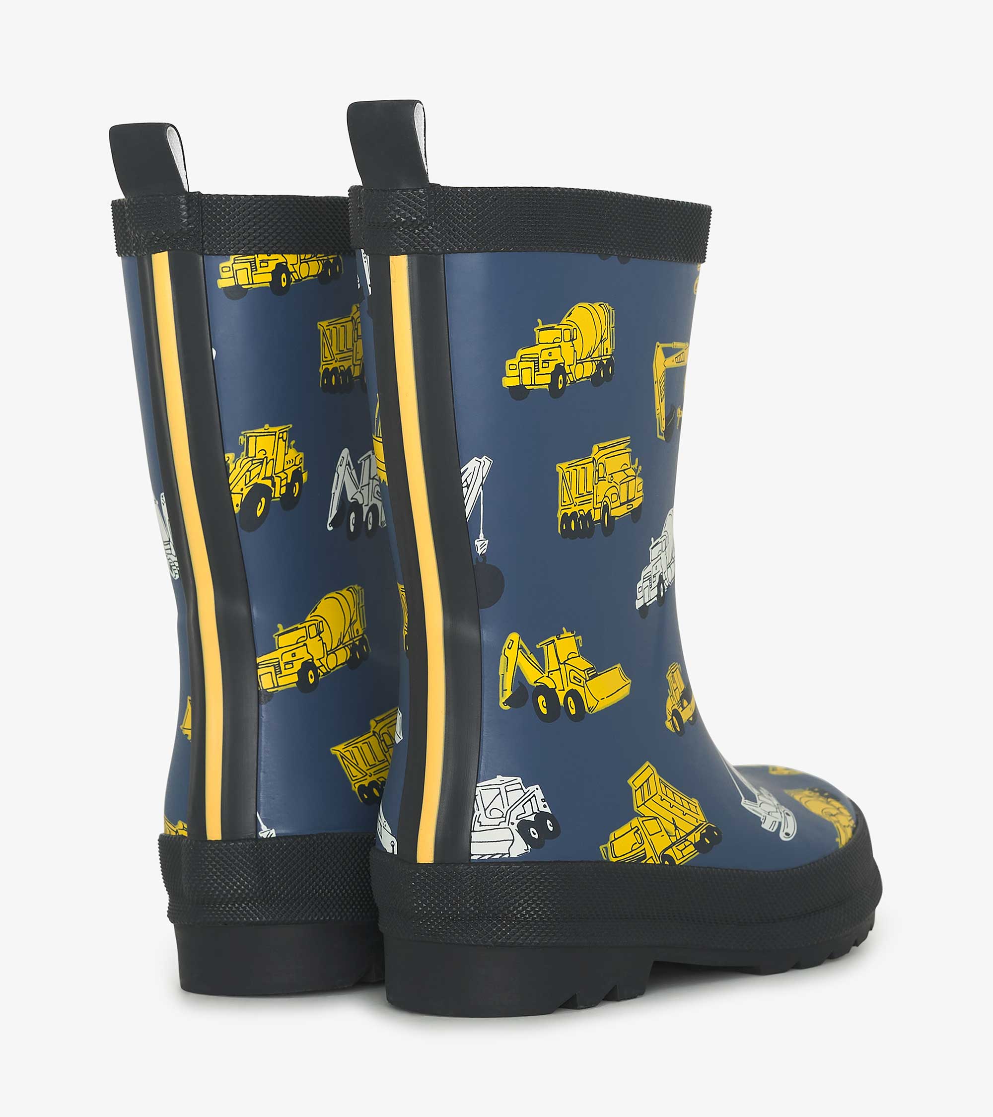 Boys Under Construction Matte Rain Boots - Image 2