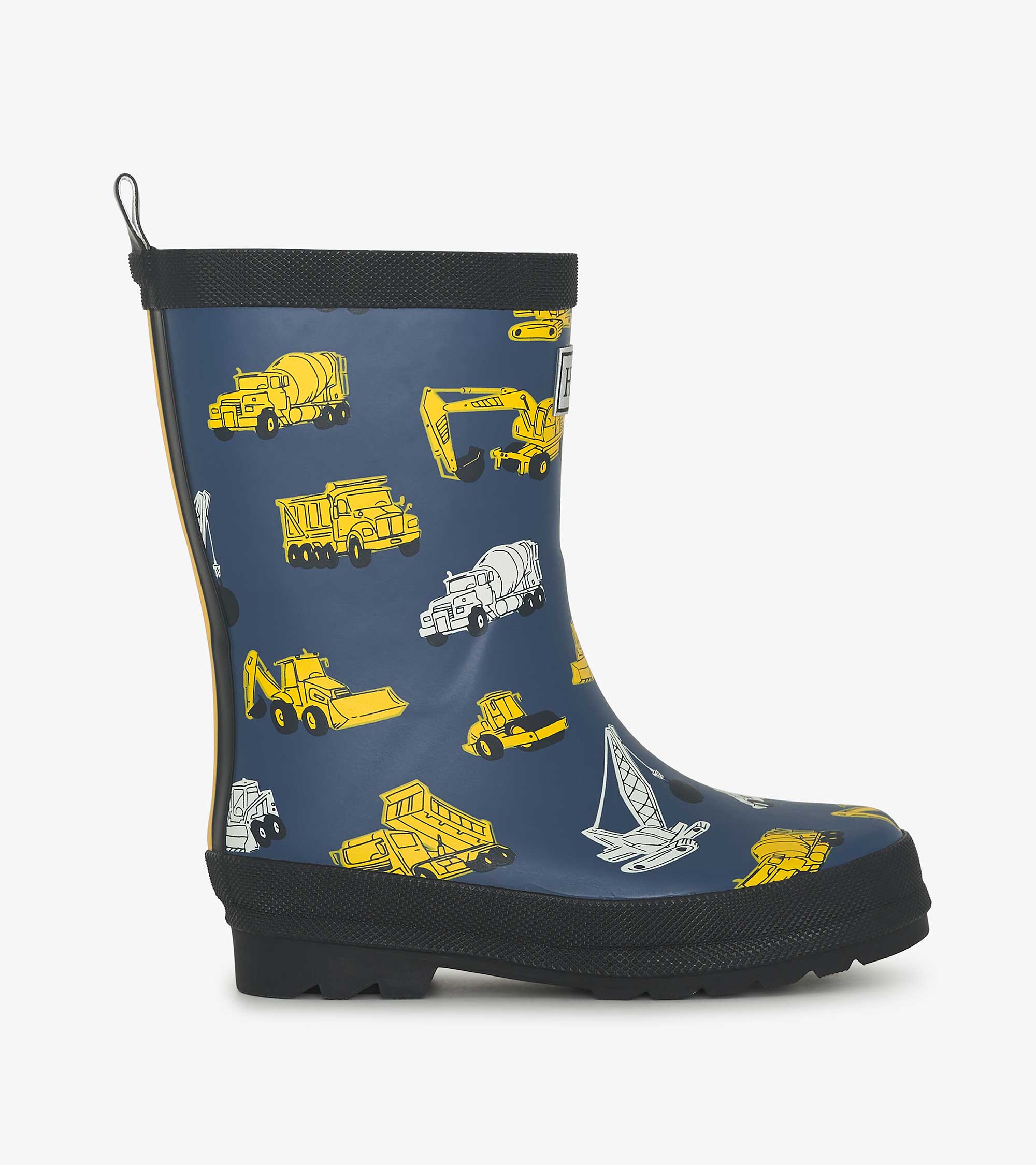 Boys Under Construction Matte Rain Boots - Image 3