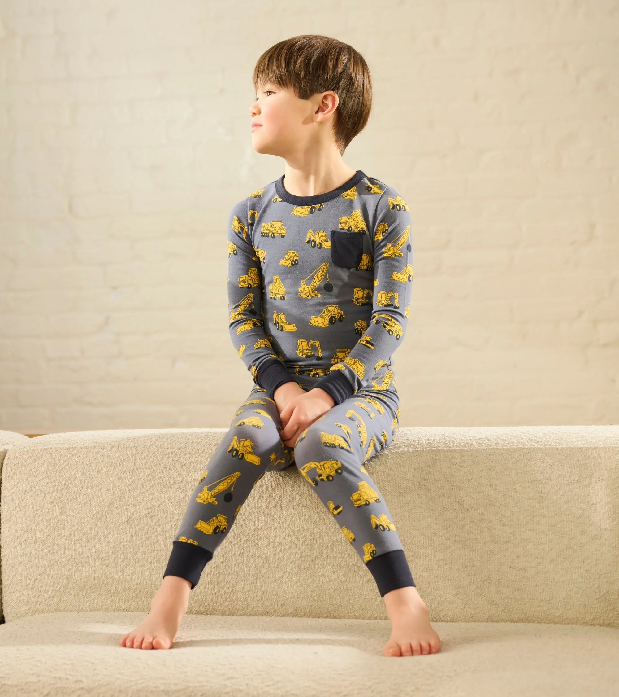 Boys Under Construction Pajama Set