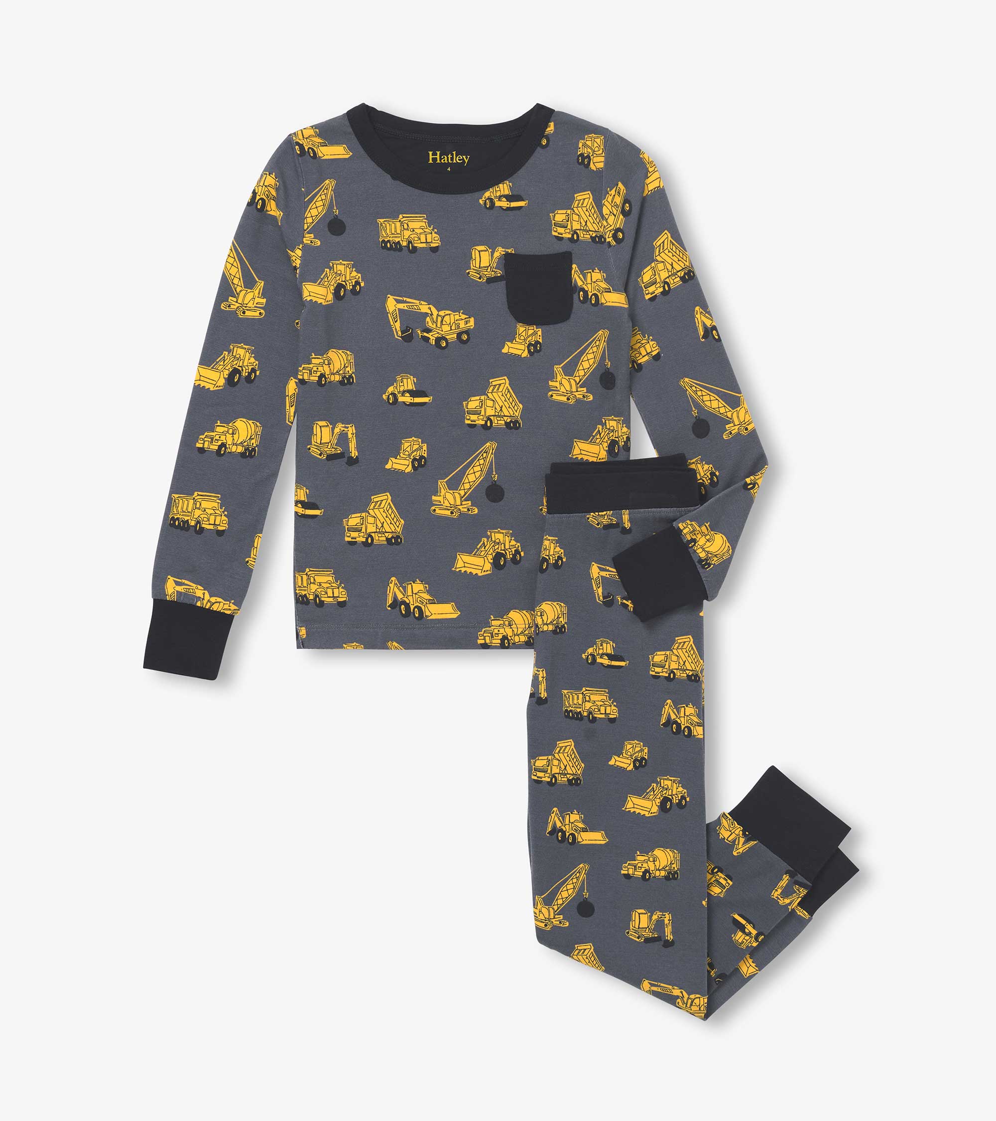 Boys Under Construction Pajama Set - Image 2