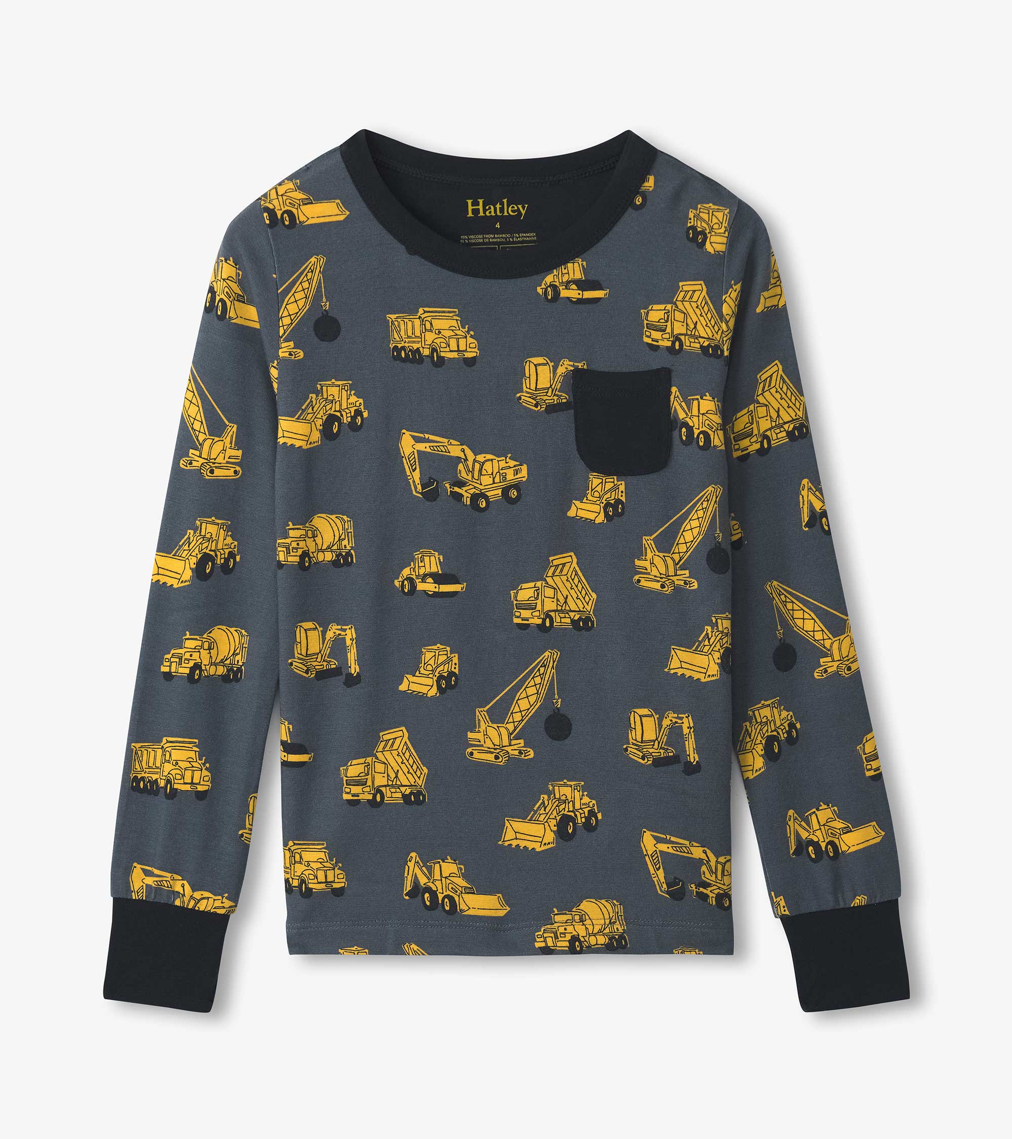 Boys Under Construction Pajama Set - Image 3