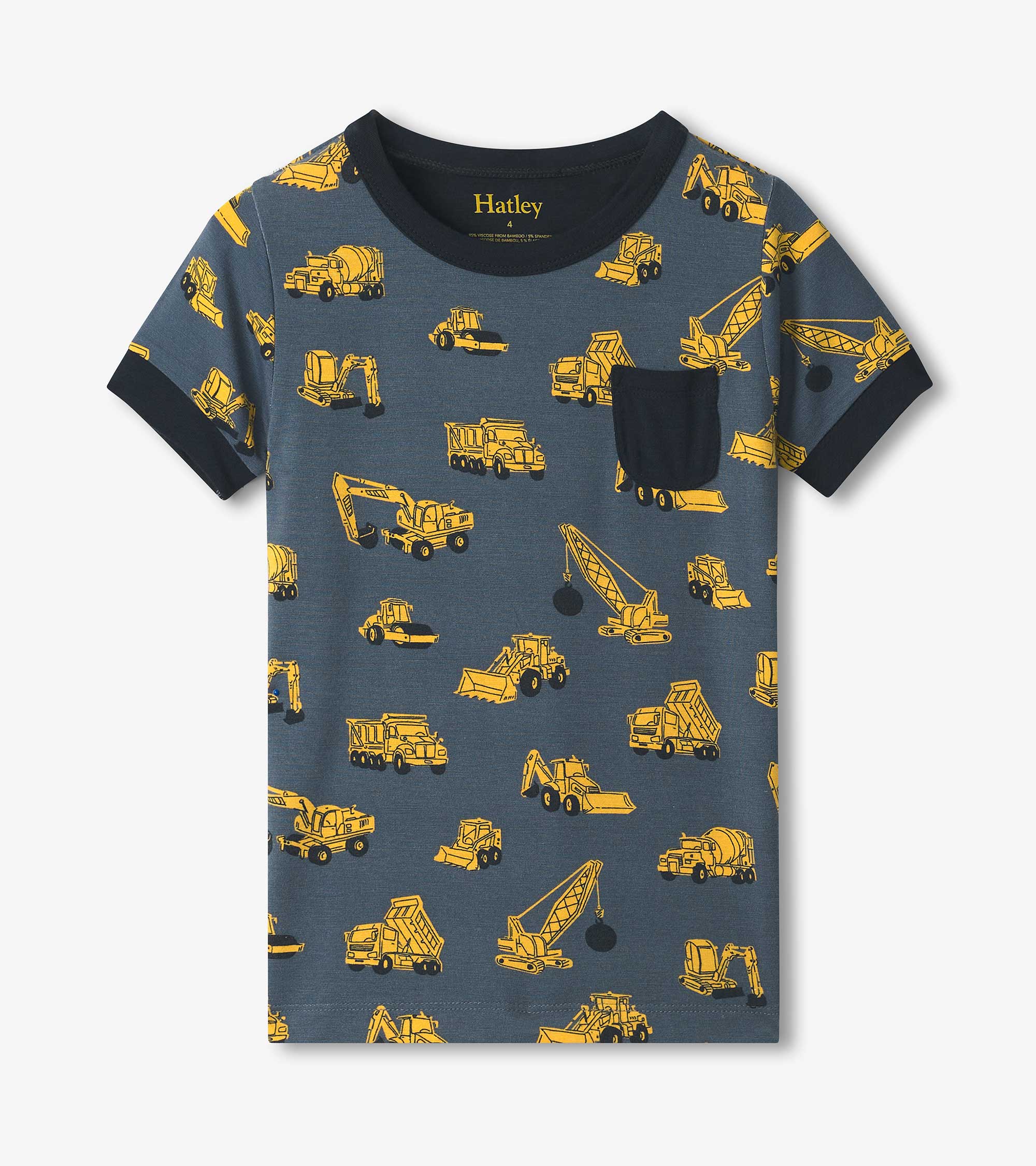 Boys Under Construction Short Pajama Set - Image 3