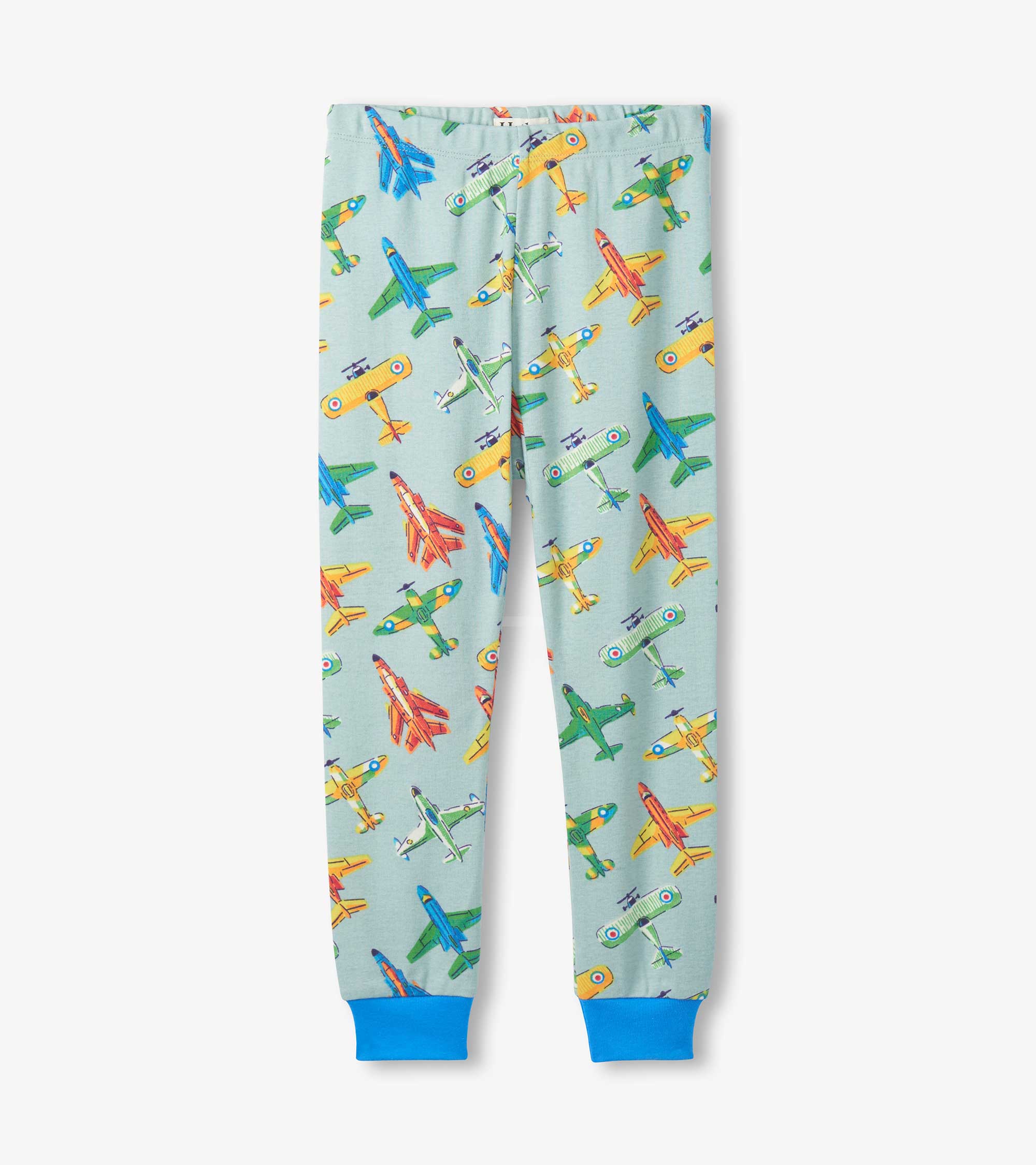 Boys Vintage Aircrafts Cotton Pajama Set - Image 4
