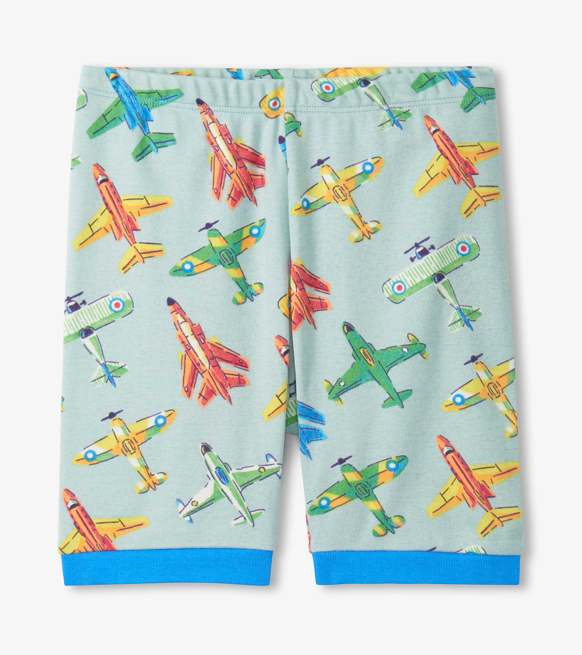 Boys Vintage Aircrafts Cotton Short Pajama Set - Image 3
