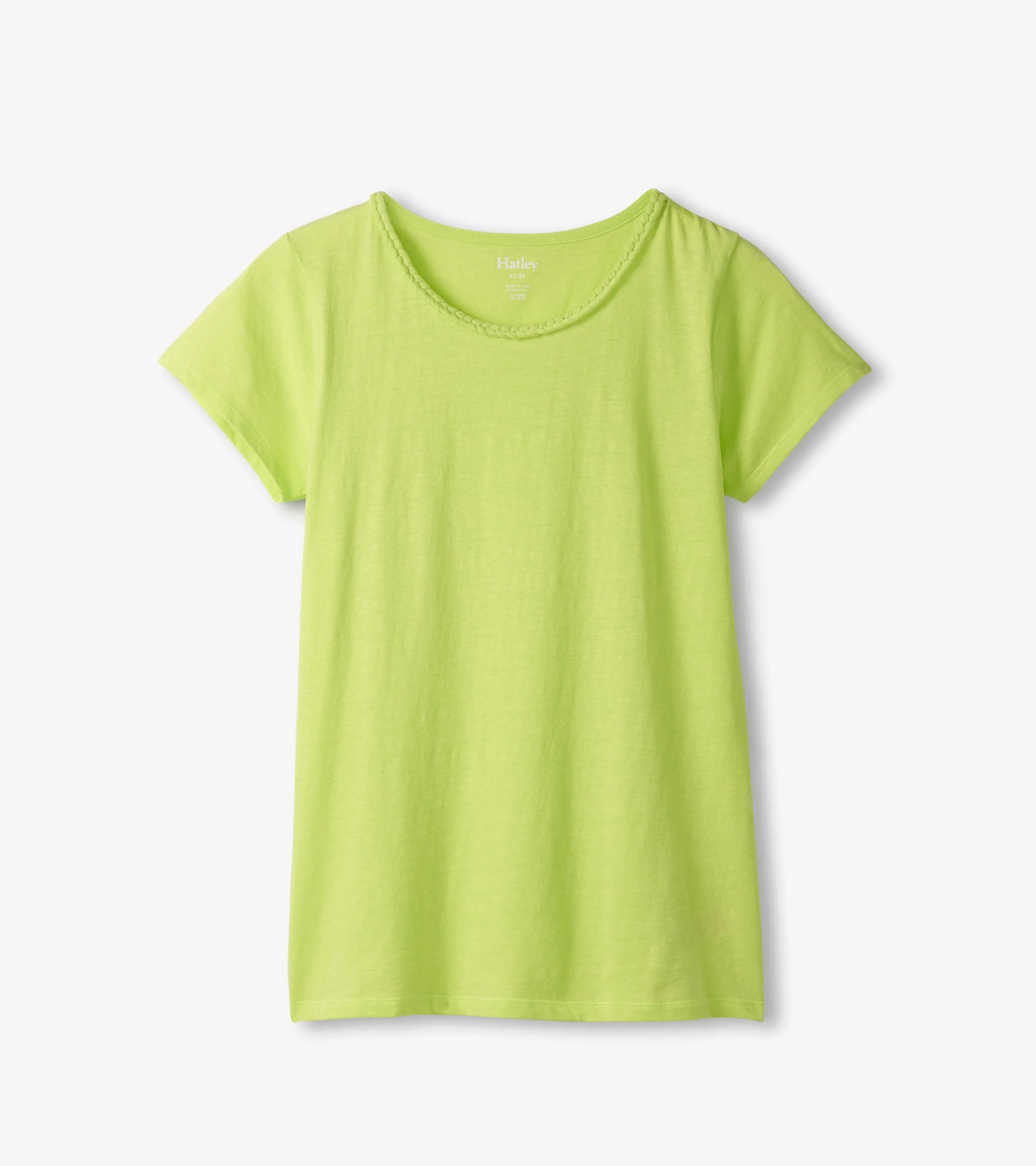 Braided Neck Tee - Sharp Green - Image 2