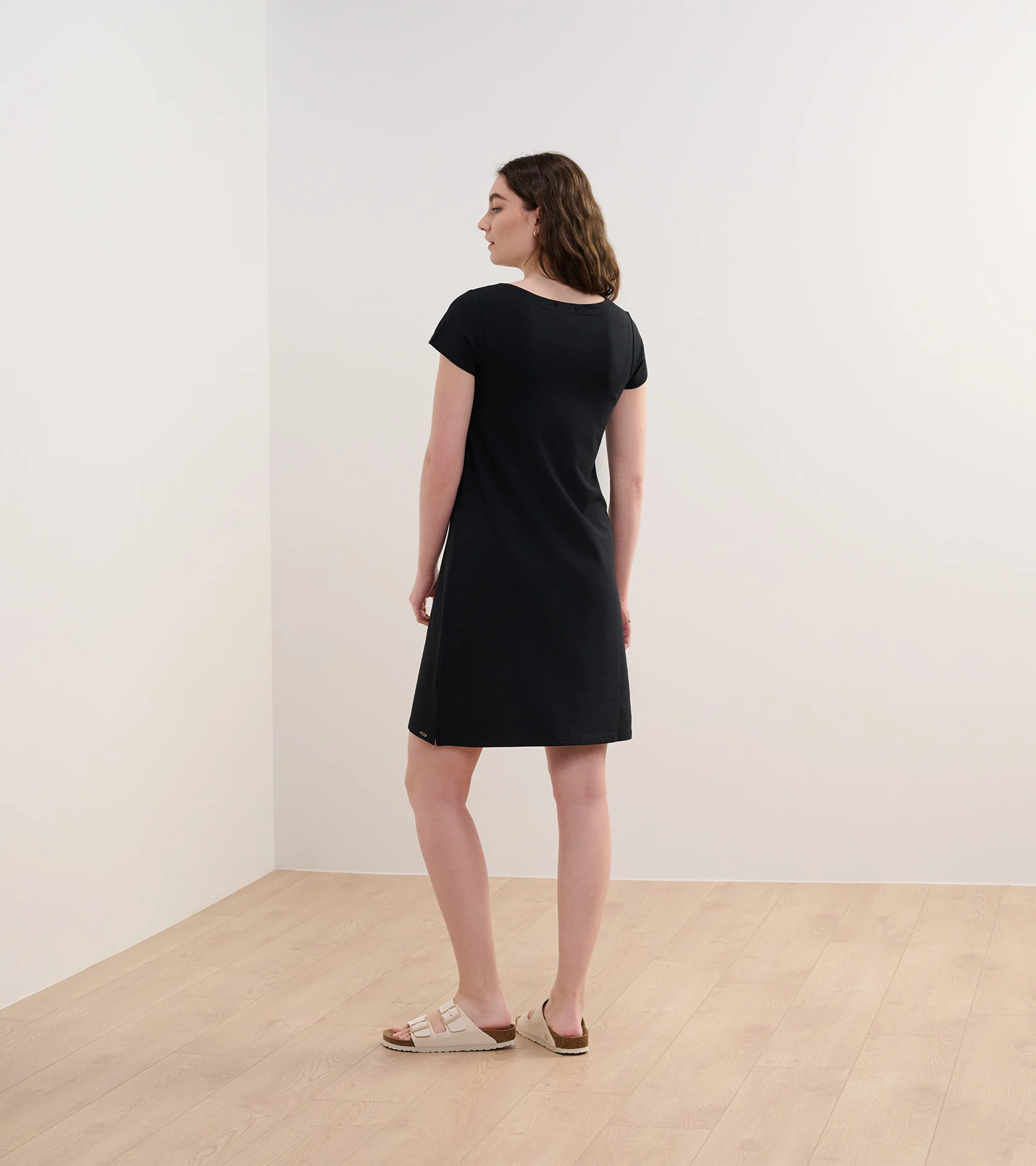 Brooke Dress - Black French Terry - Image 4