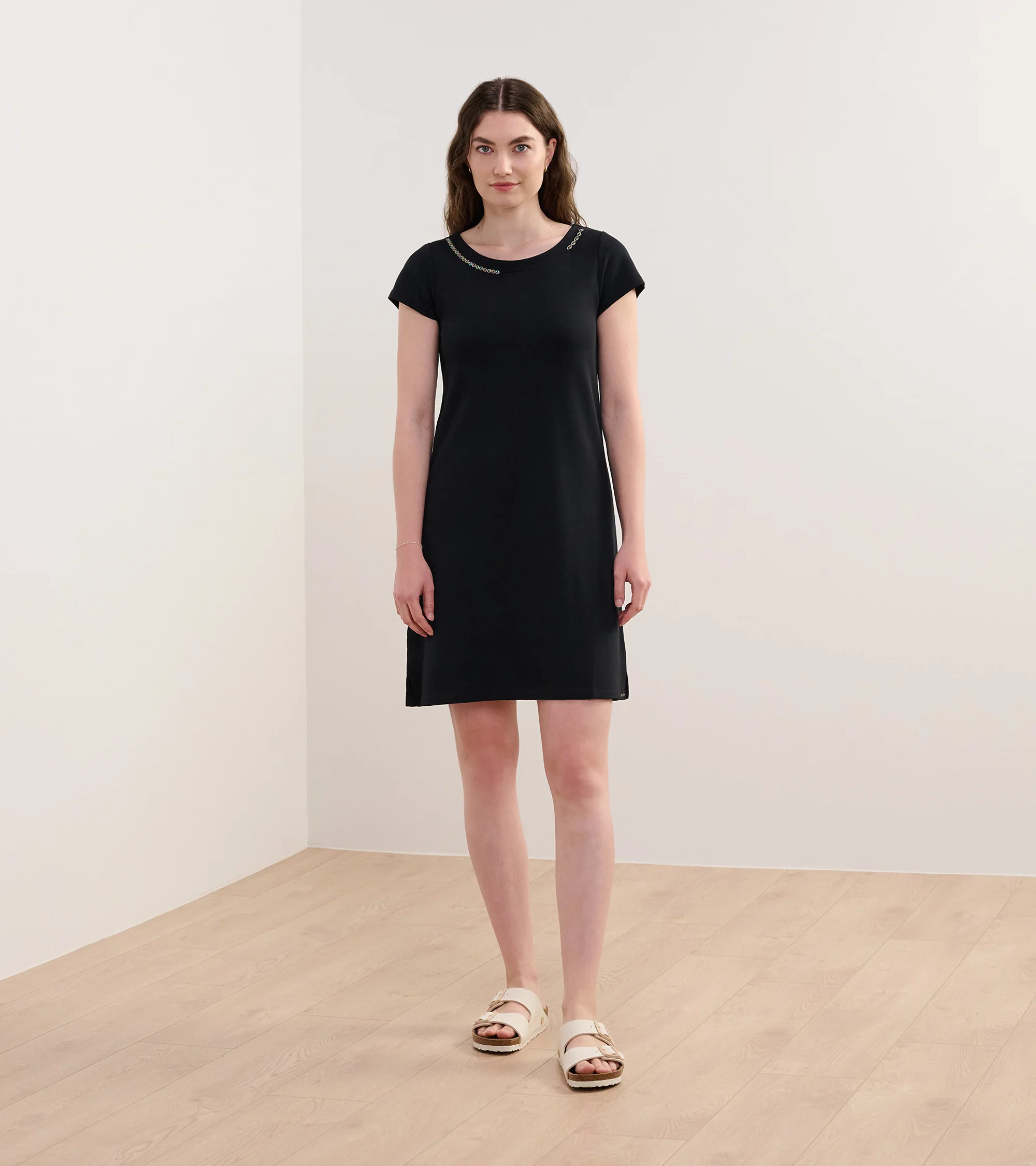 Brooke Dress - Black French Terry - Image 5